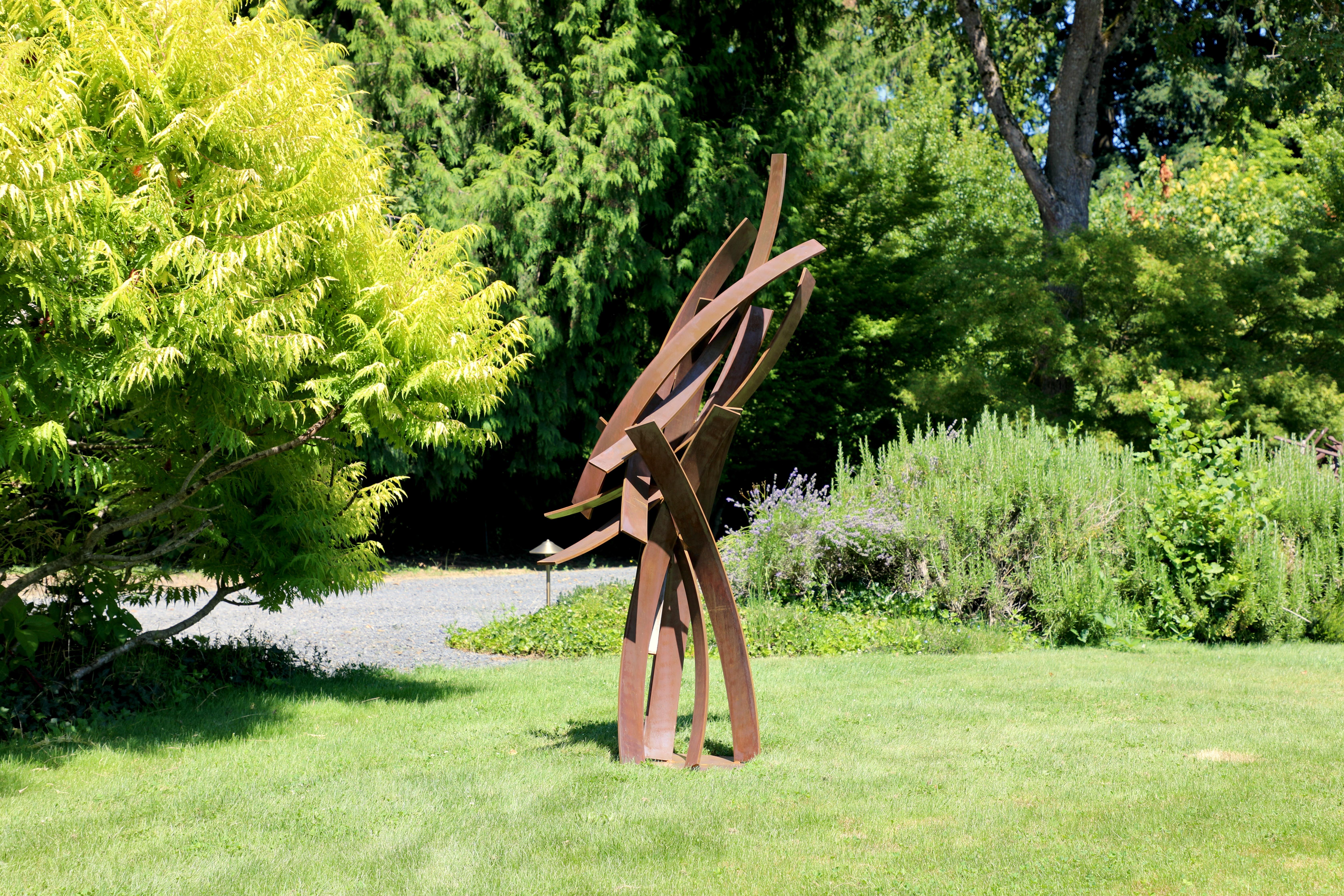 Indoor/Outdoor Sculpture, Abstract Cor-ten Steel , Still Standing by Matt Devine For Sale 1