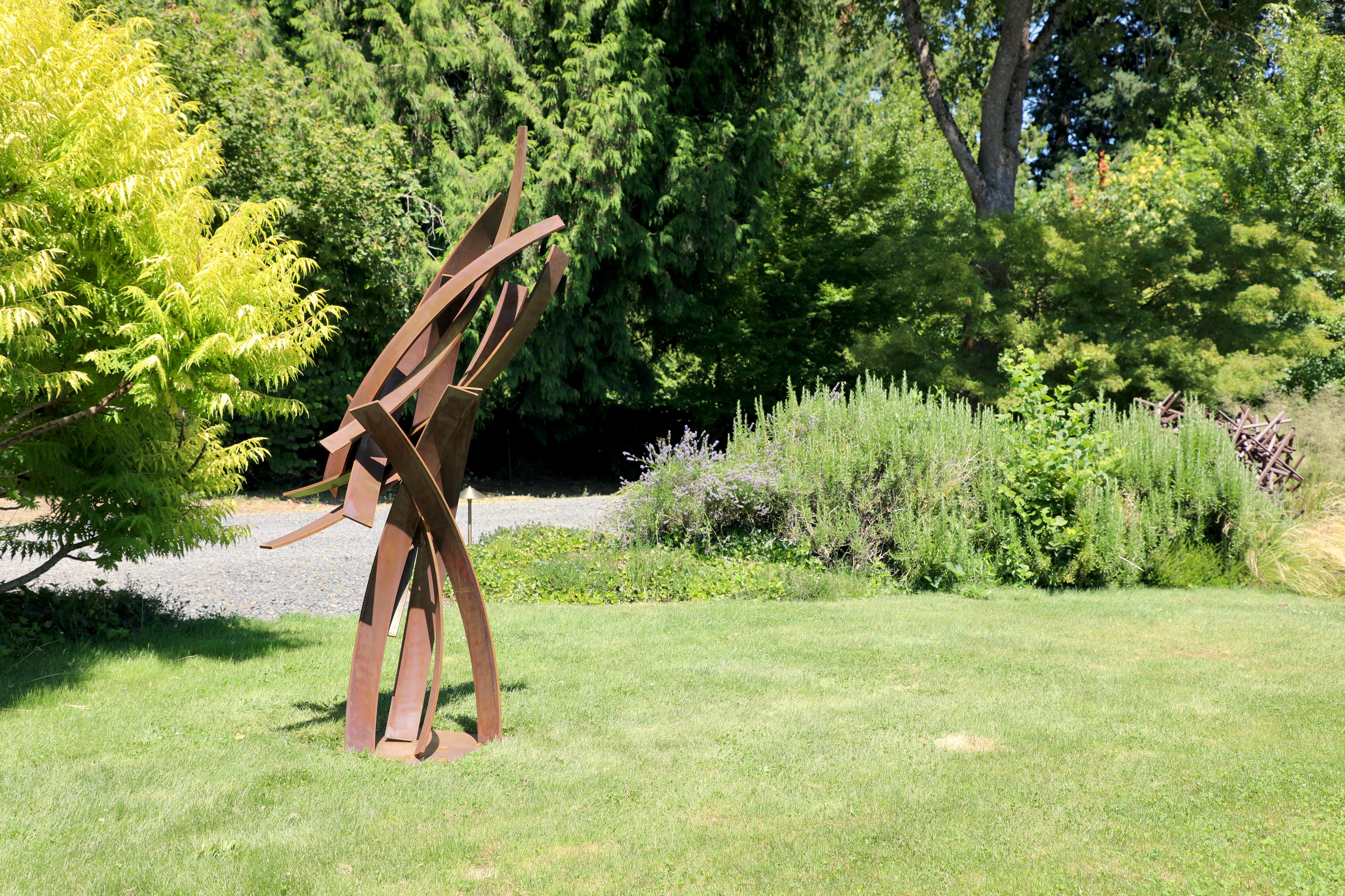 Indoor/Outdoor Sculpture, Abstract Cor-ten Steel , Still Standing by Matt Devine For Sale 2