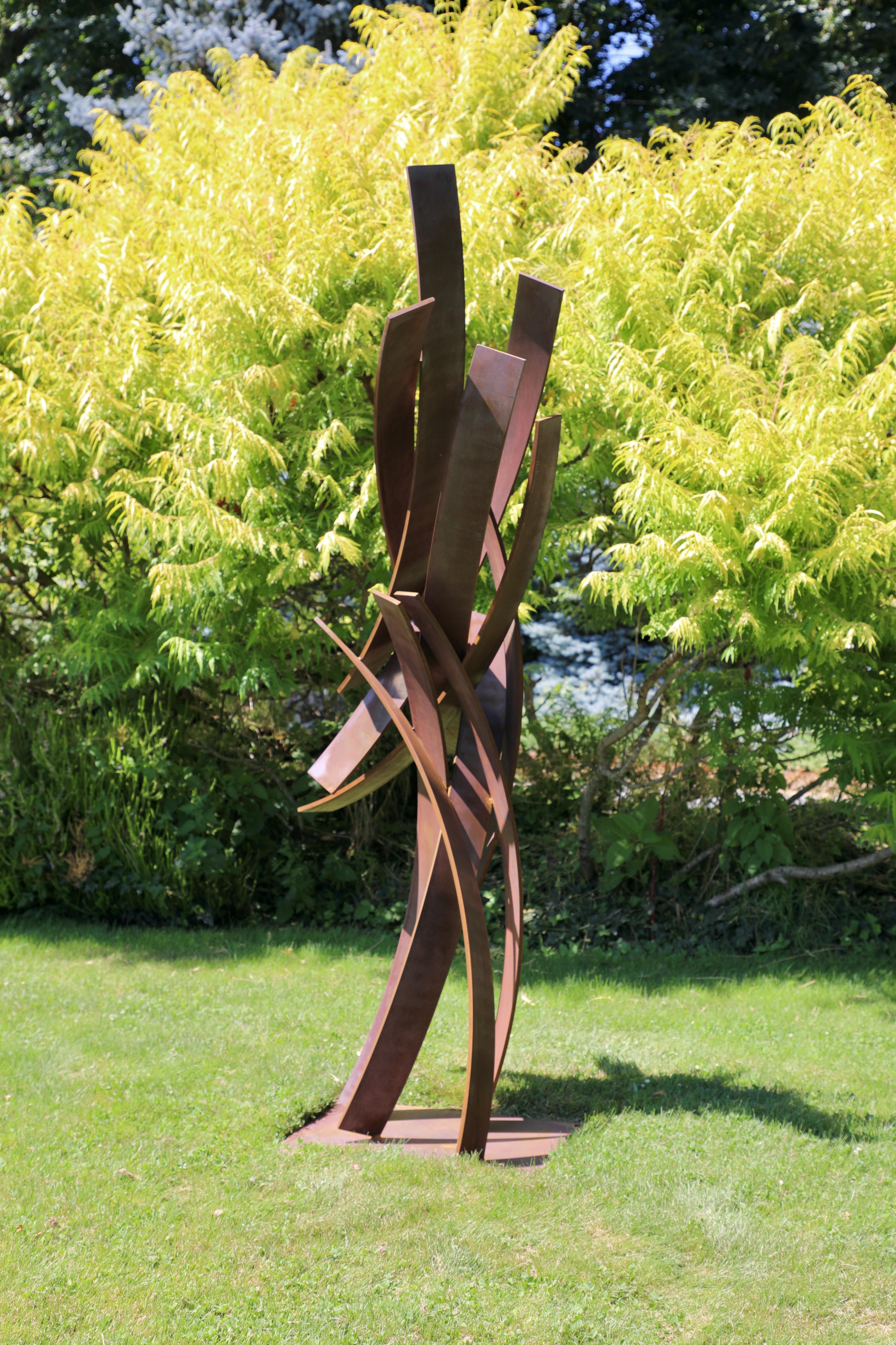 Indoor/Outdoor Sculpture, Abstract Cor-ten Steel , Still Standing by Matt Devine For Sale 4