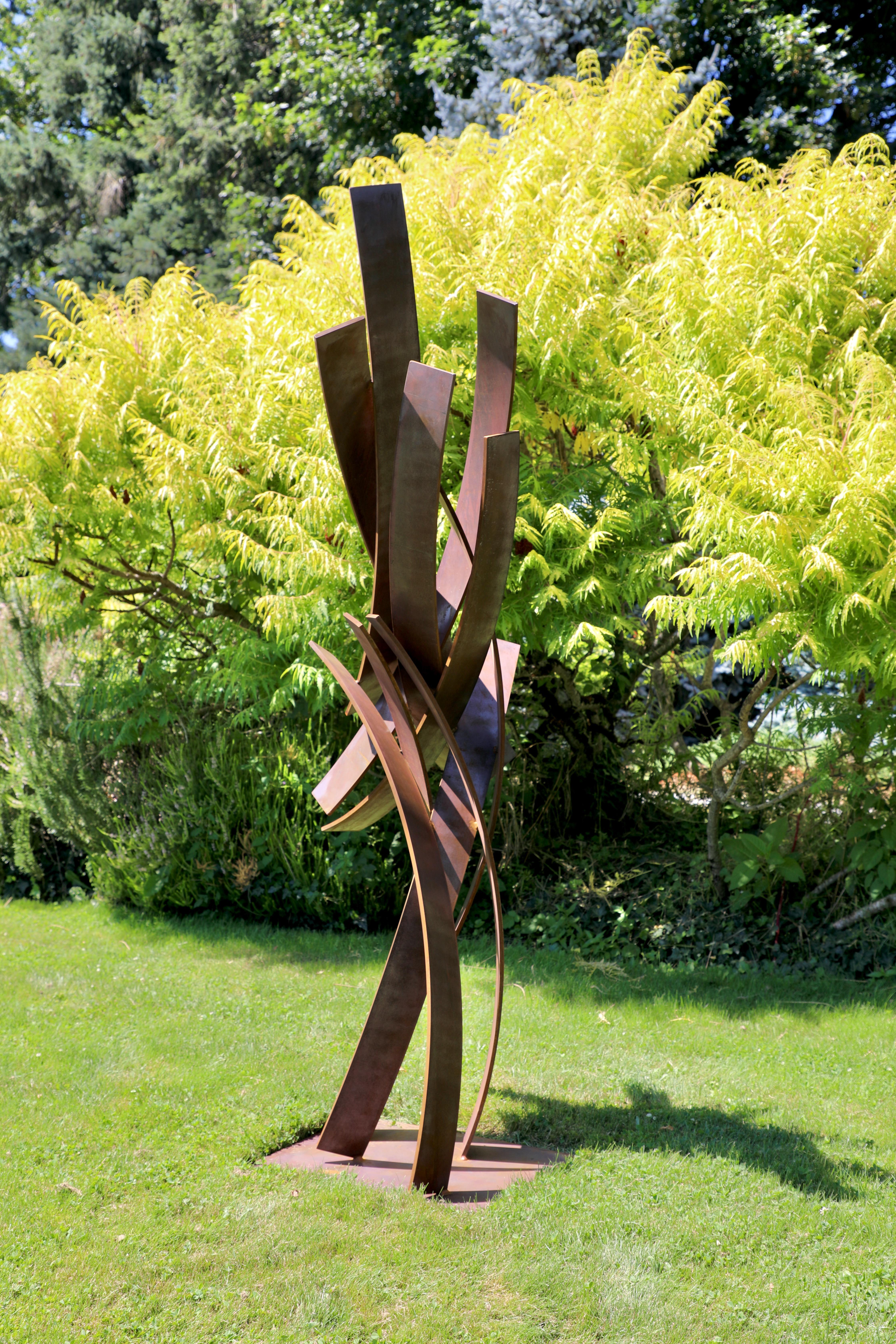 Indoor/Outdoor Sculpture, Abstract Cor-ten Steel , Still Standing by Matt Devine For Sale 5