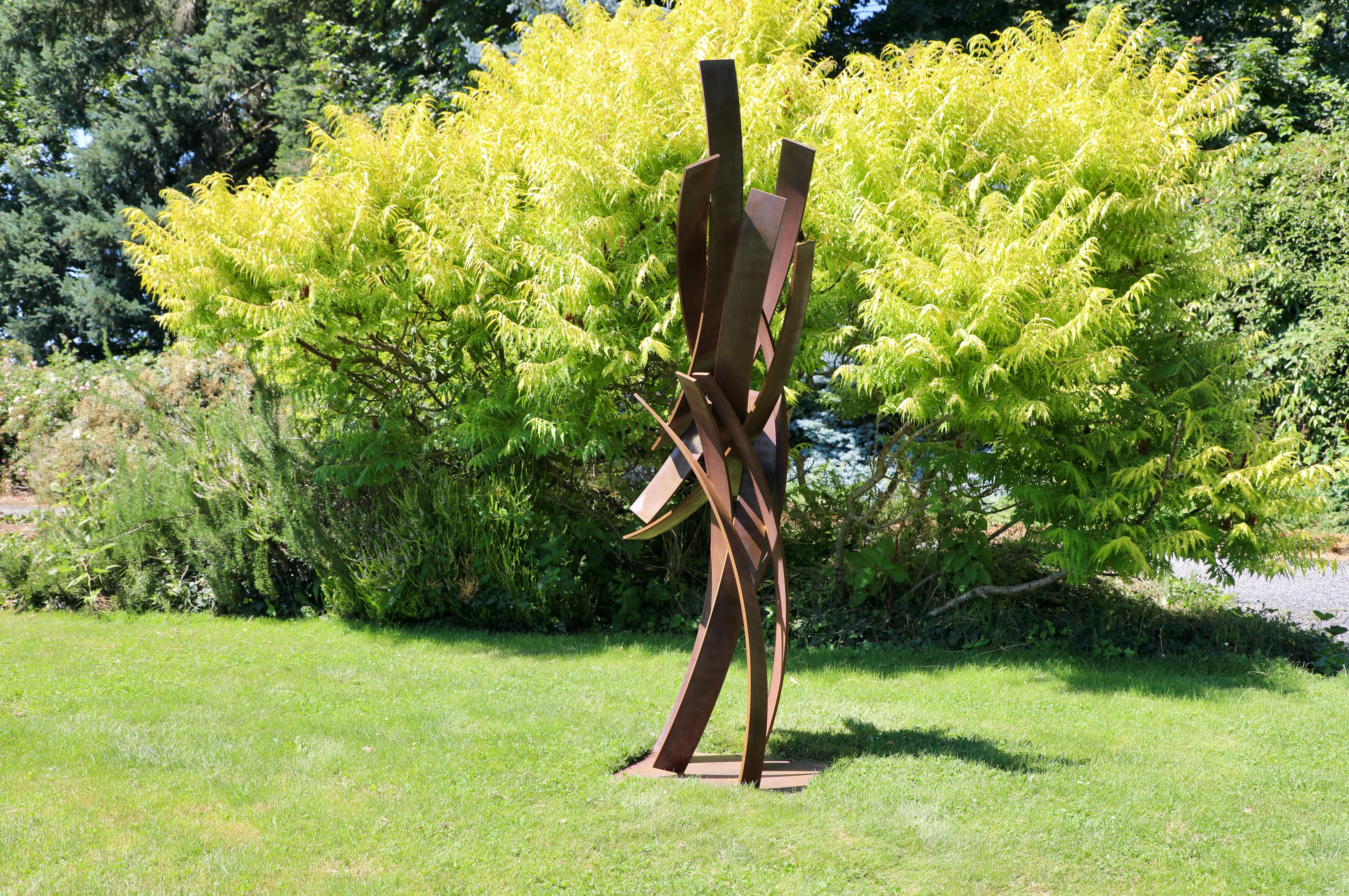 Indoor/Outdoor Sculpture, Abstract Cor-ten Steel , Still Standing by Matt Devine For Sale 6