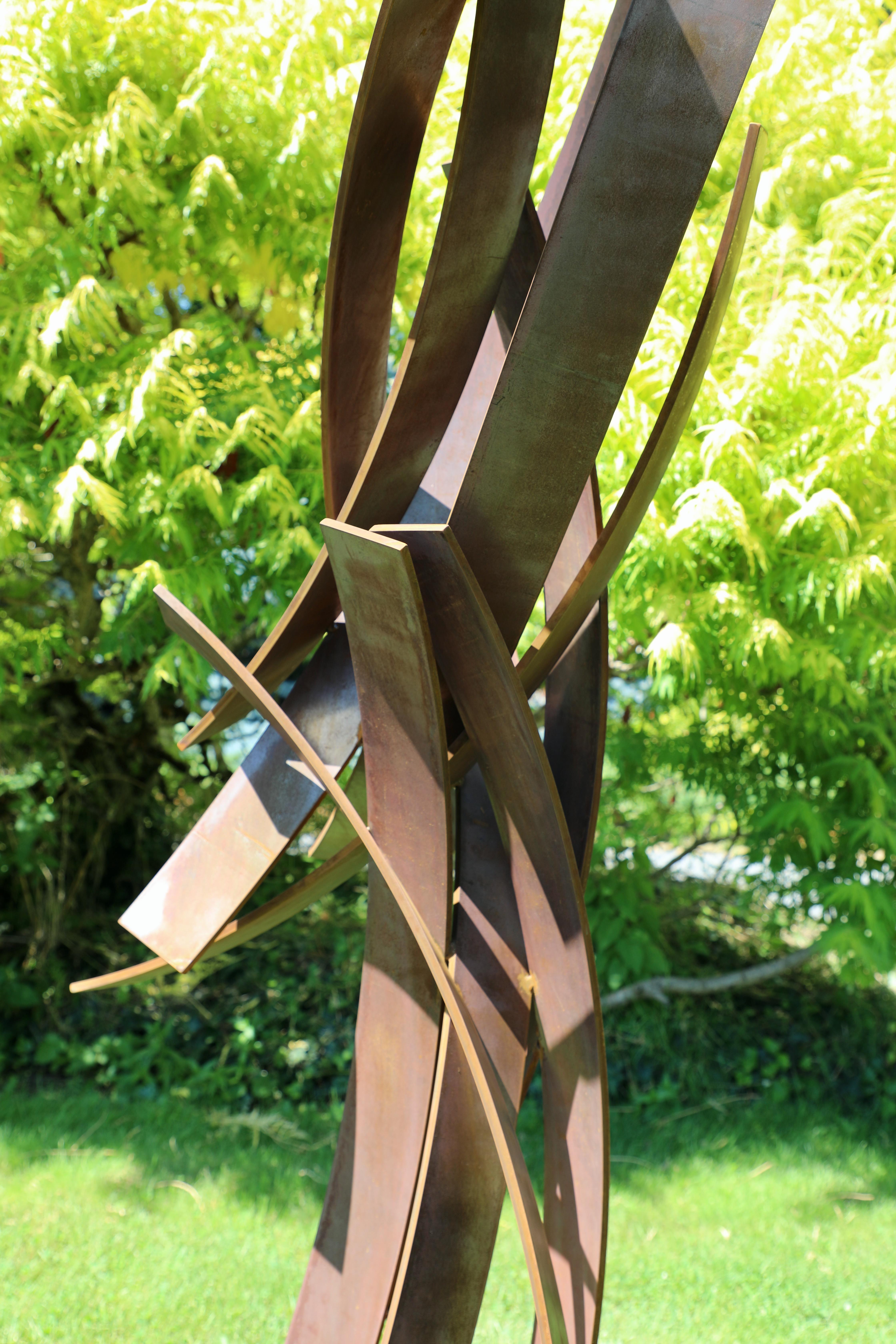 Indoor/Outdoor Sculpture, Abstract Cor-ten Steel , Still Standing by Matt Devine For Sale 7