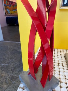 La Brecha Study #3 (Indoor Sculpture), Matt Devine_Steel/Powdercoat/ Red