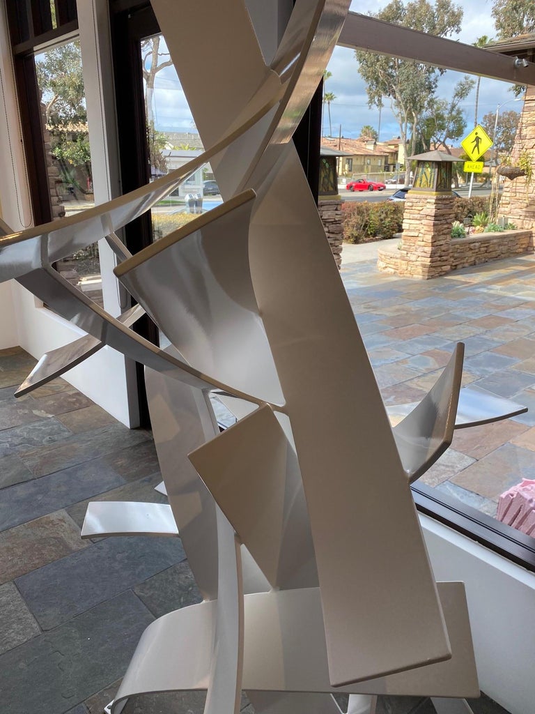 Matt Devine Schneetag, Matt Devine, abstrakte Skulptur aus Aluminium