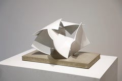 Studio Study 19-19 (Indoor Sculpture), Matt Devine, Steel, White Powdercoat