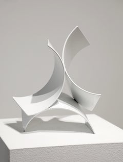 Three of a Kind Mini #7 (Indoor Sculpture), Matt Devine, Steel, white powdercoat
