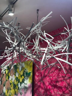 The Fog #2_Matt Devine_White/Hanging/Suspended_Aluminum_Sculpture Installation