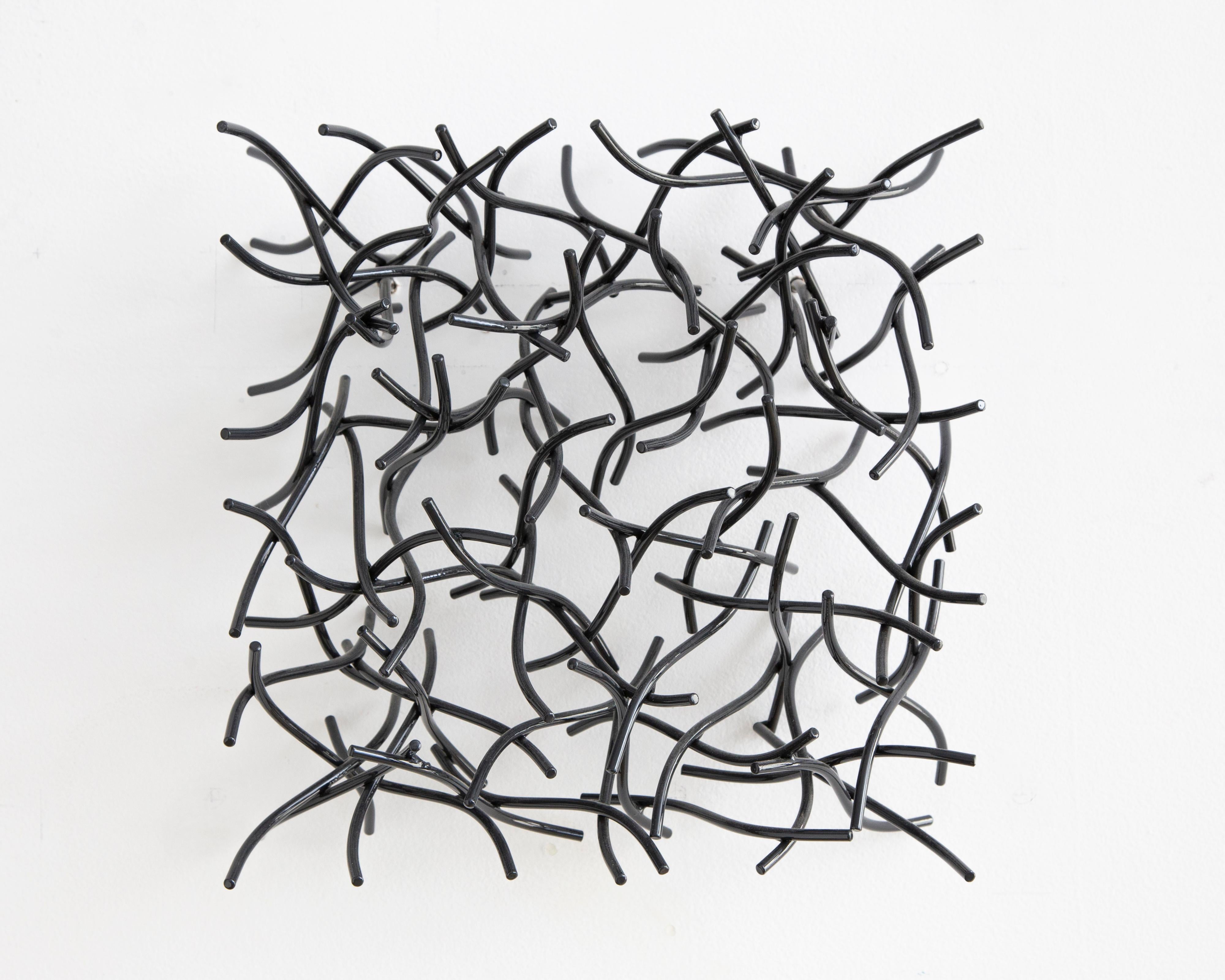 Matt Devine Abstract Sculpture - Wall Cube 14-1