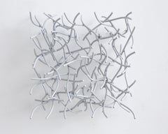 Matt Devine Wall Sculpture "Wall Cube 14-10" (steel with automotive paint)