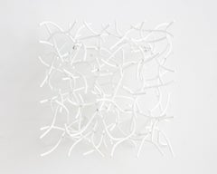 Matt Devine Wall Sculpture "Wall Cube 14-2" (steel with automotive paint)