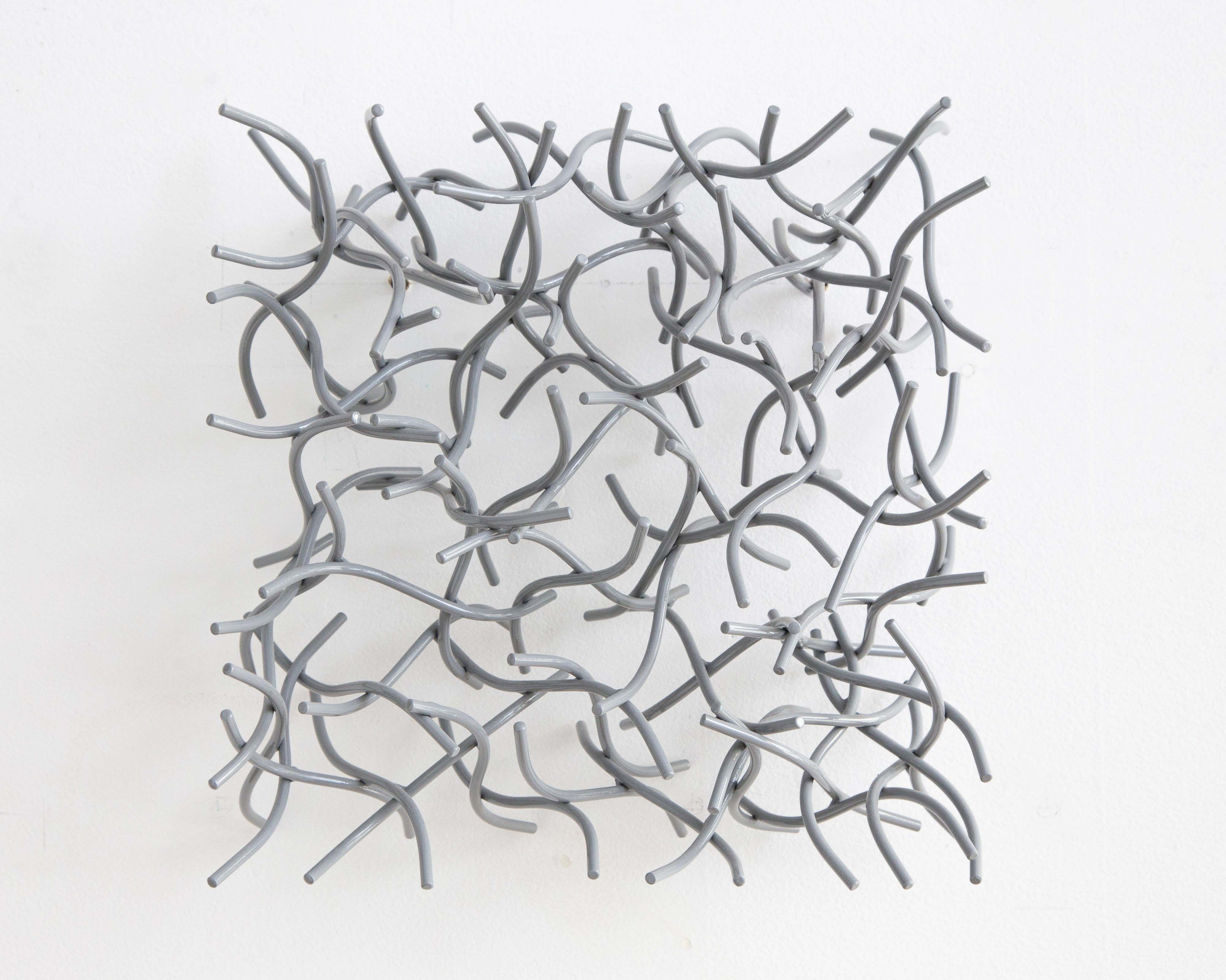 Matt Devine Abstract Sculpture - Wall Cube 14-3
