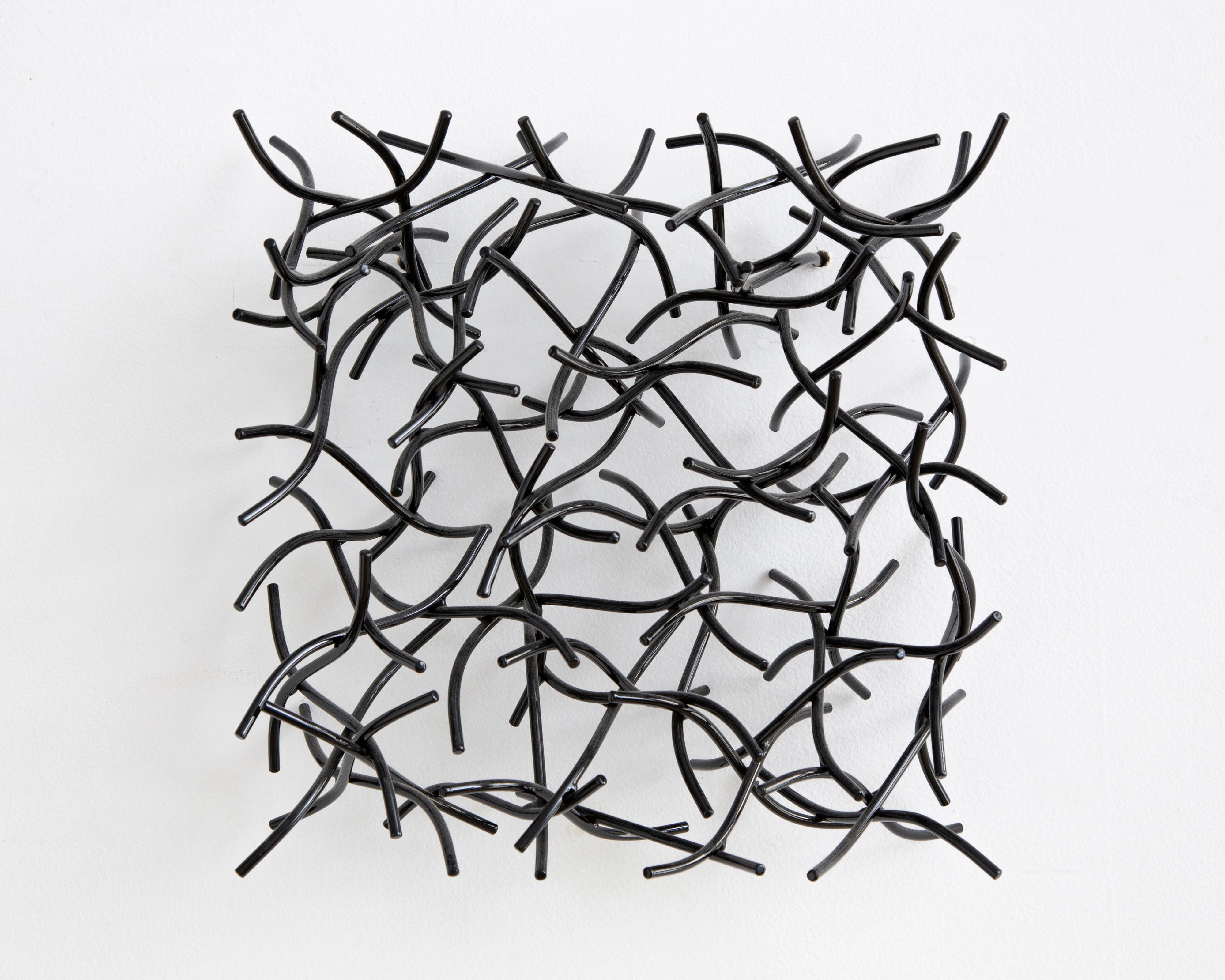 Matt Devine Abstract Sculpture - Wall Cube 14-8