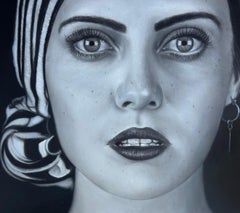Matt Doust Oil Painting "Baptism" Hyper-Realism Portrait, 2012