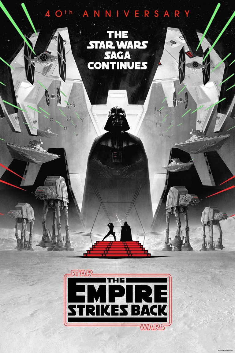 The Empire Strikes Back - 40th Anniversary Variant:

The Empire Strikes Back, also known as Star Wars: Episode V – The Empire Strikes Back, is a 1980 American epic space opera film directed by Irvin Kershner and written by Leigh Brackett and
