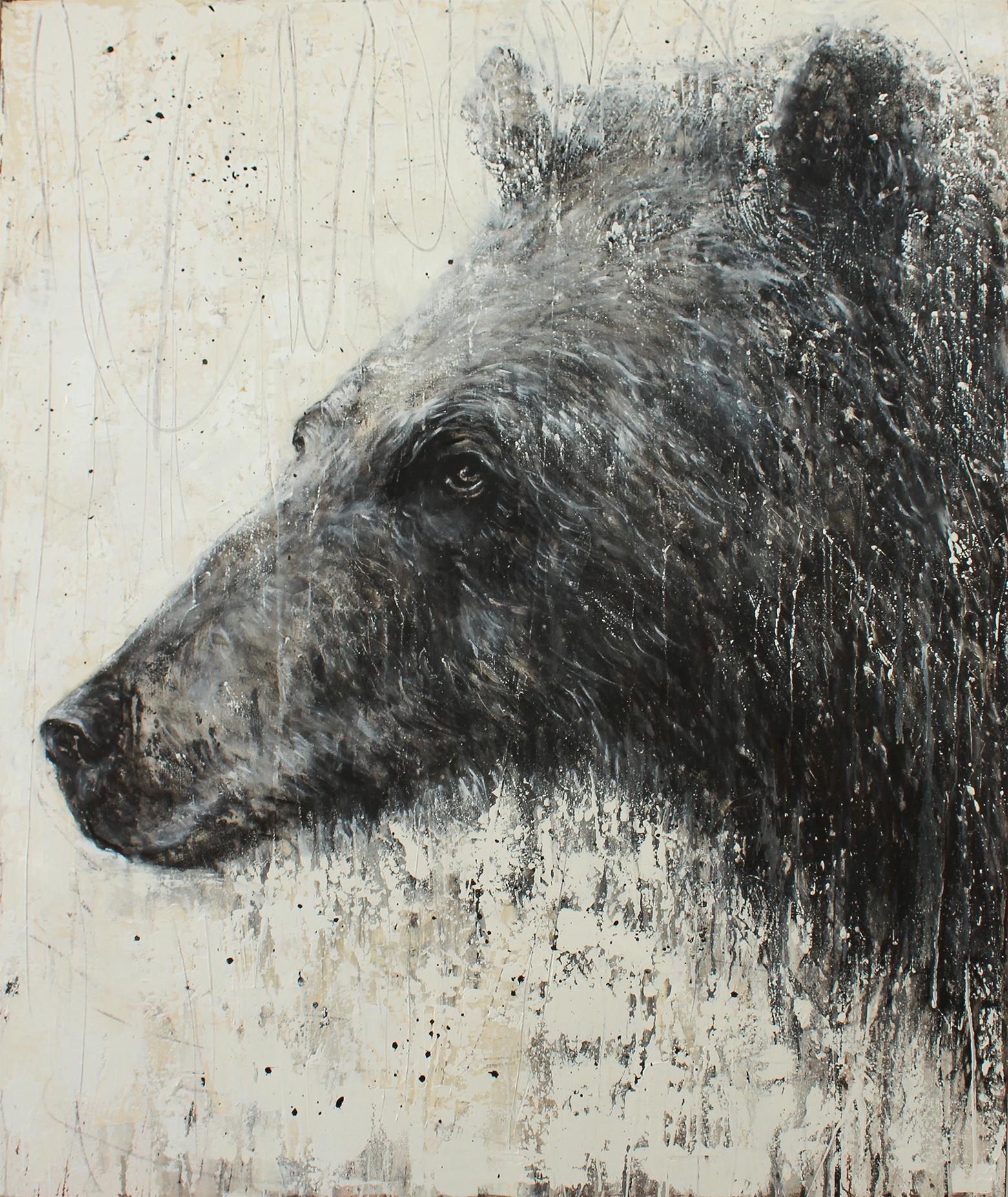 Absorbiert – Mixed Media Art von Matt Flint