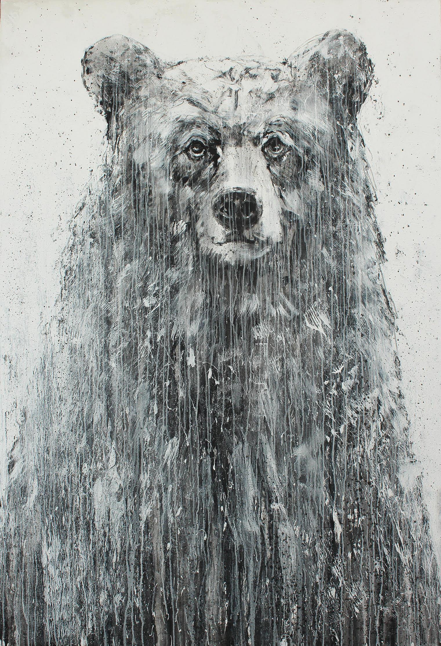 Matt Flint Animal Painting - Stolid