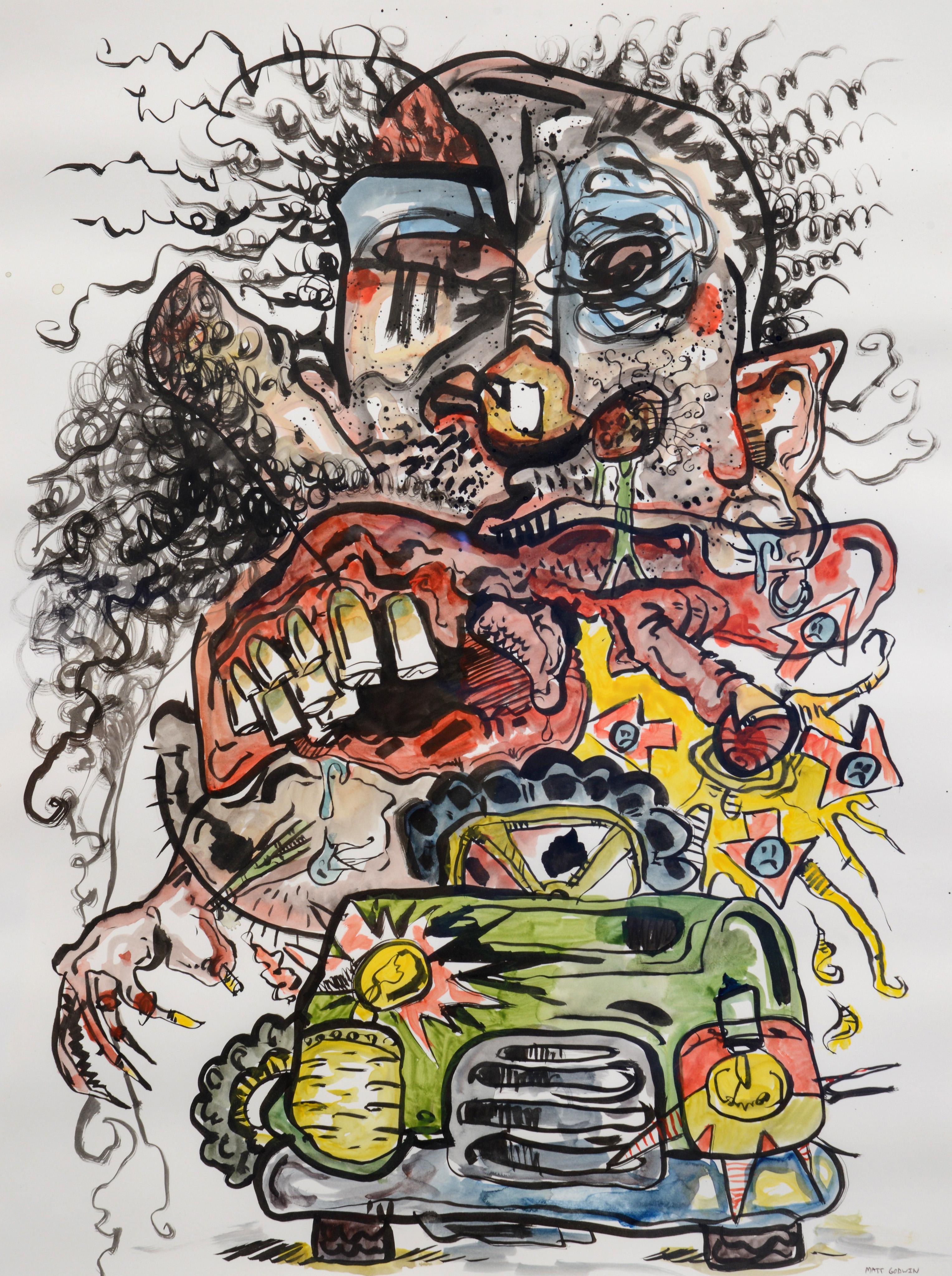 Artist/Designer; Manufacturer: Matt Godwin (American, b. 1987)
Marking(s); notes: signed; circa 2010
Materials: mixed media on paper
Dimensions (H, W, D): 24