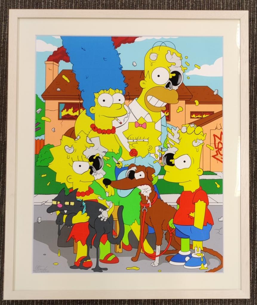 Broken Family, édition limitée de la giclée de Matt Gondek, signée et numérotée. en vente 1