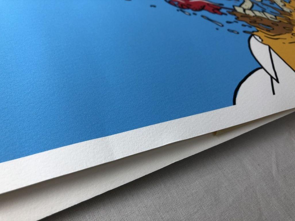 Deconstructed Homer (Blue) Giclée Print by Matt Gondek For Sale 3