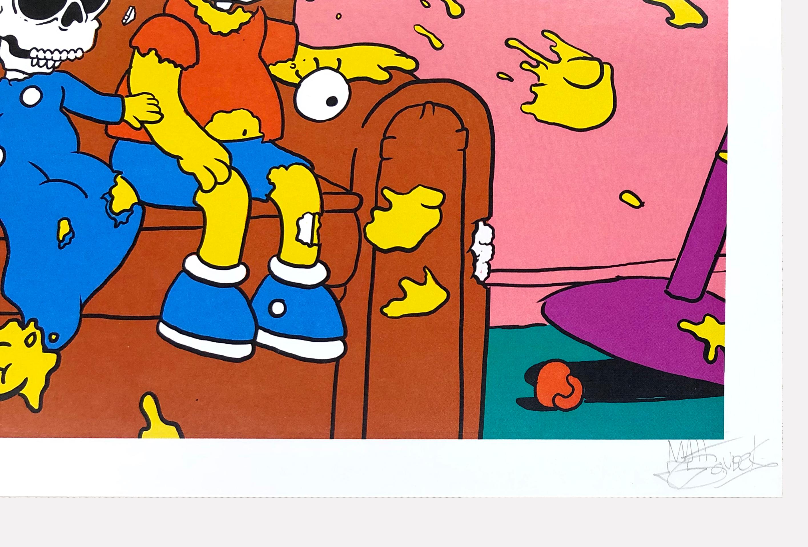SIMPSONS NUCLEAR FAMILY - Print by Matt Gondek