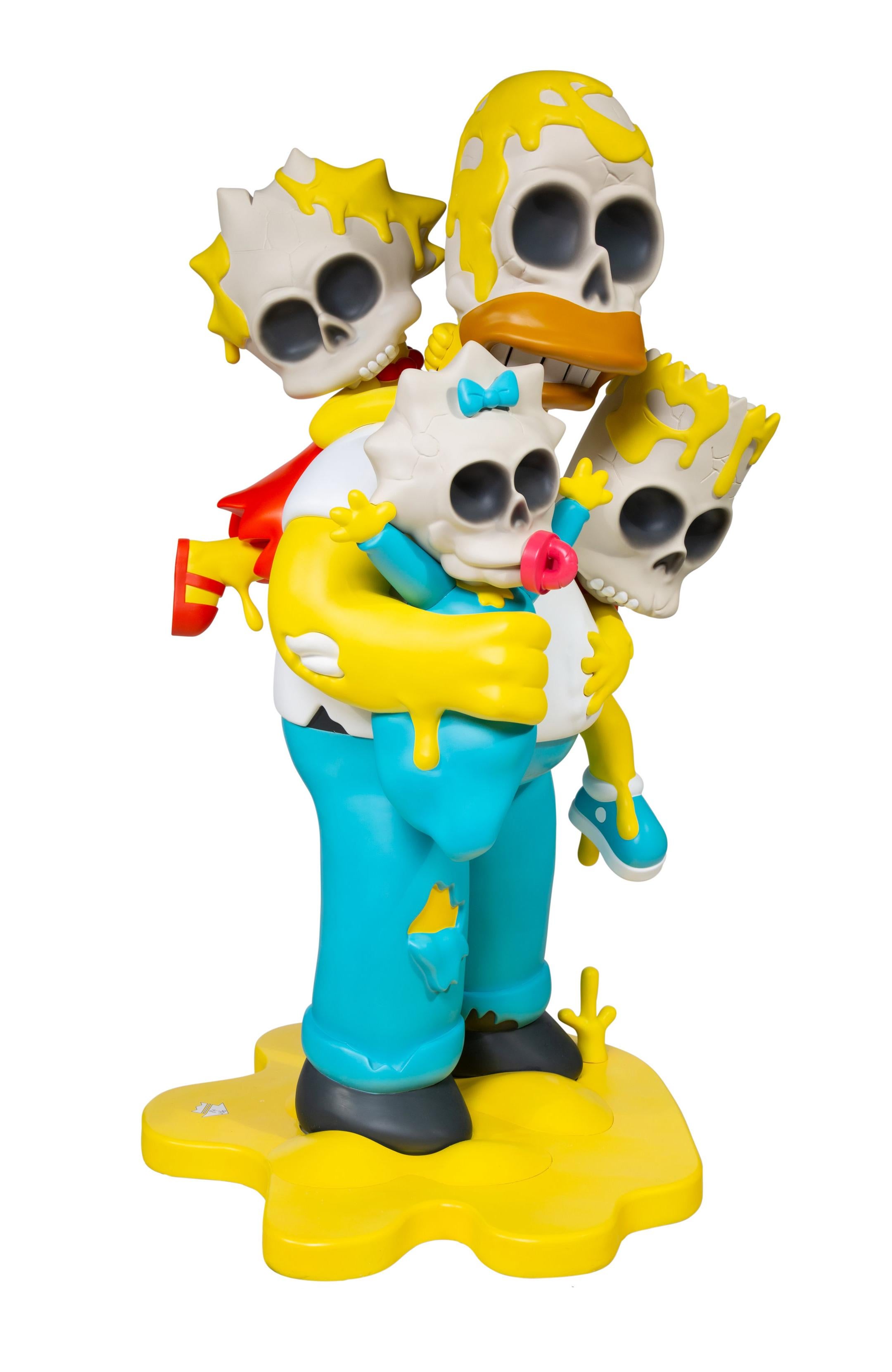 Simpsons Nuclear Family 4FT Vinyl Sculpture, Street Art, Signed 7/100
