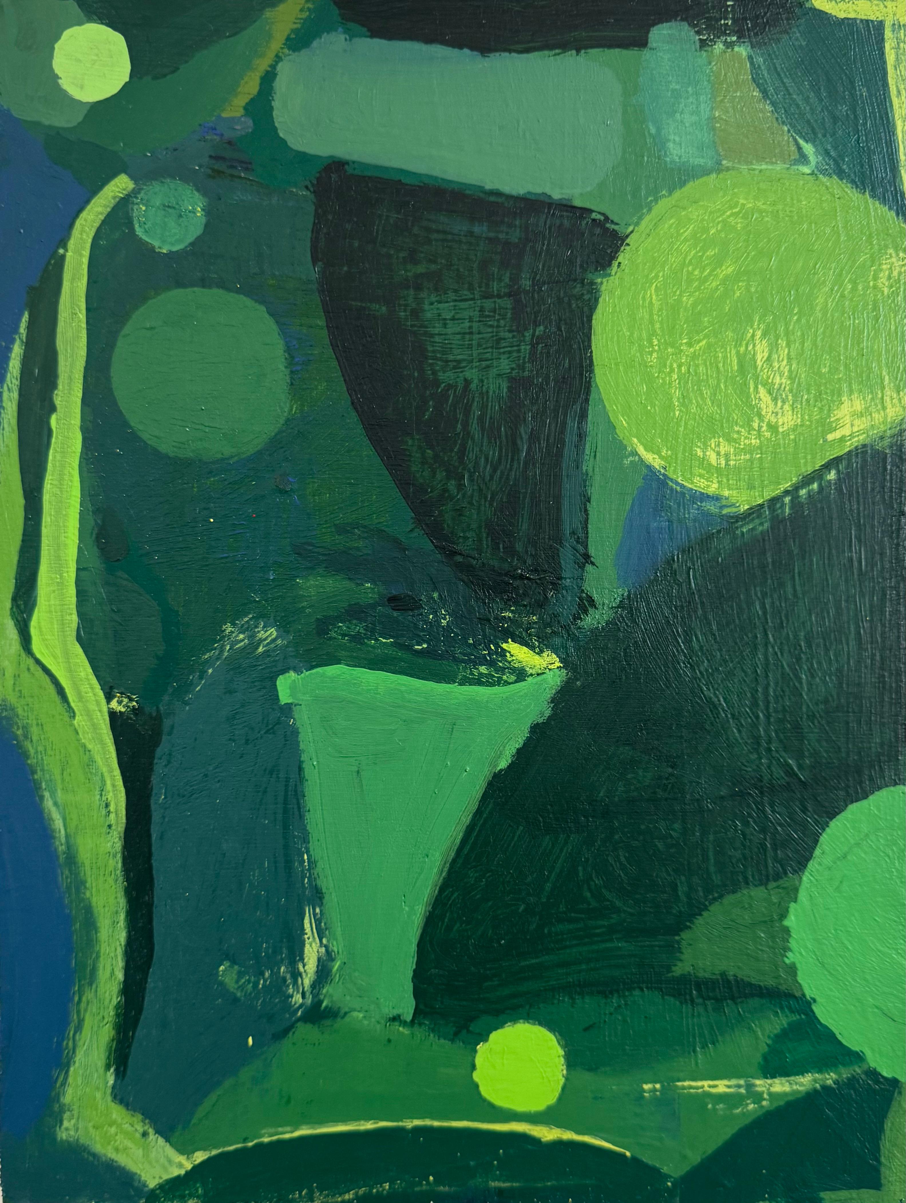 Forest Moons, Contemporary Abstract Painting