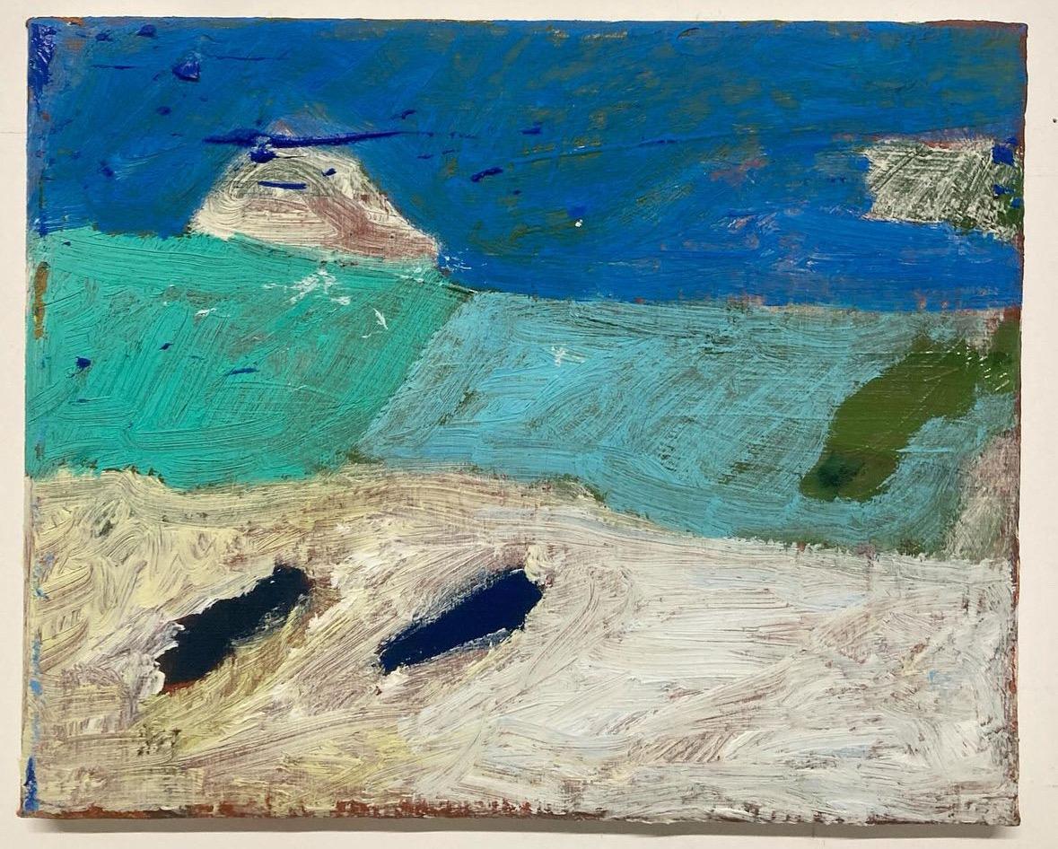 A Ways Away, peinture abstraite contemporaine de paysage - Painting de Matt Higgins