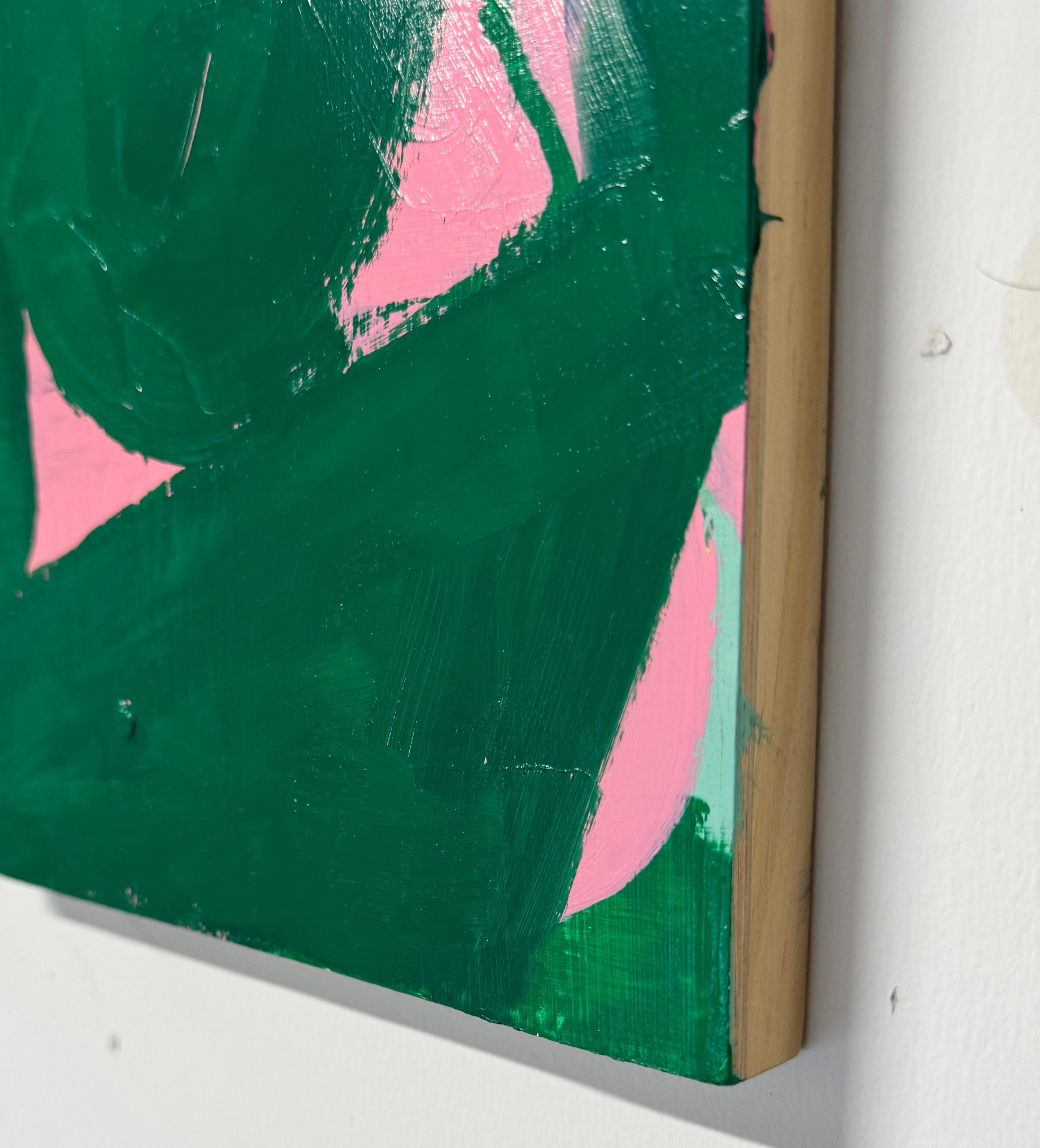 Diventa, Pittura acrilica astratta contemporanea - Abstract Painting Blu di Matt Higgins