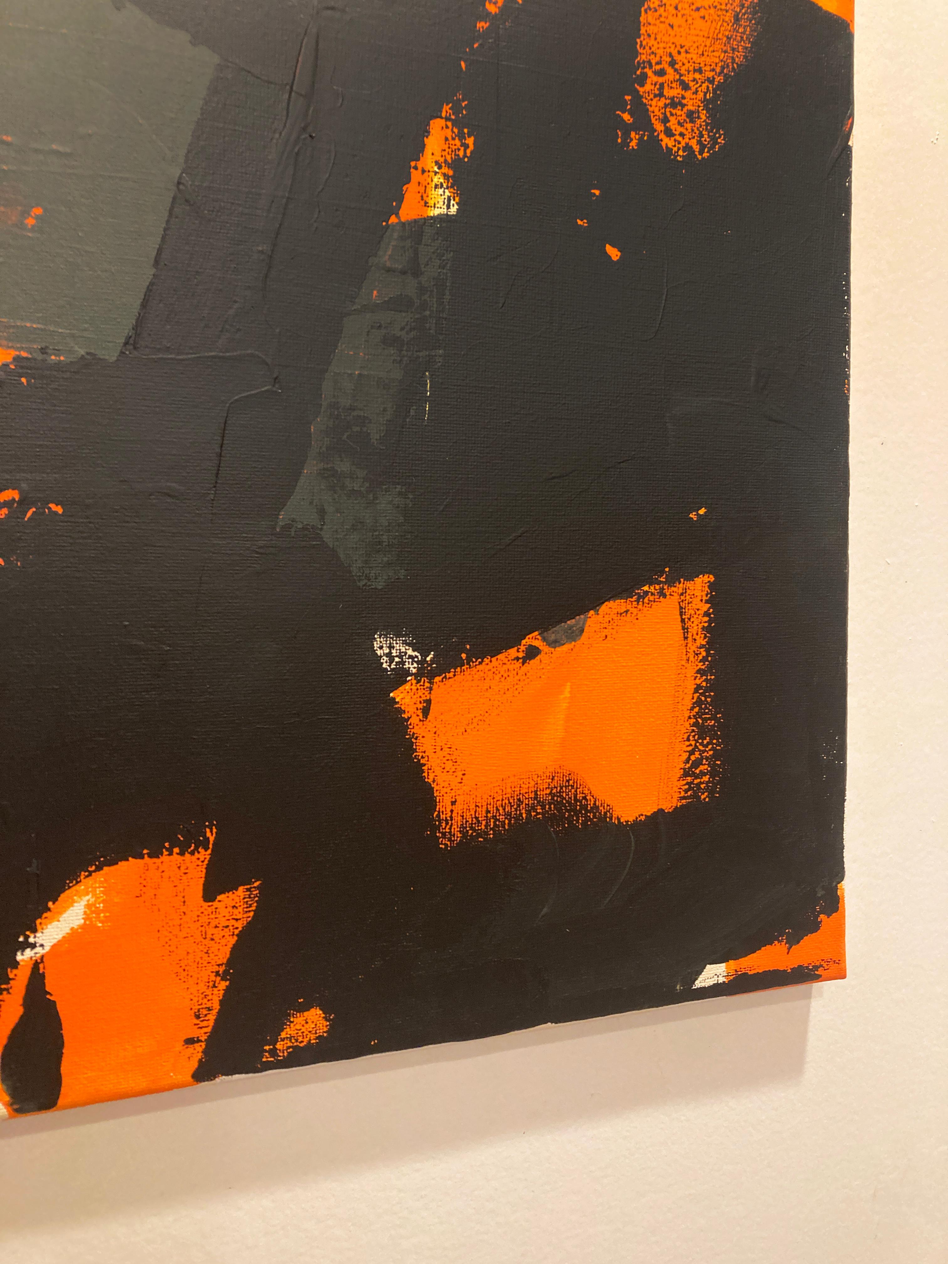 Burn, Pittura astratta espressionista contemporanea - Painting Espressionismo astratto di Matt Higgins