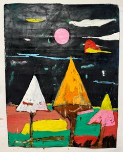 Defenders, Contemporary Abstract Landscape Painting