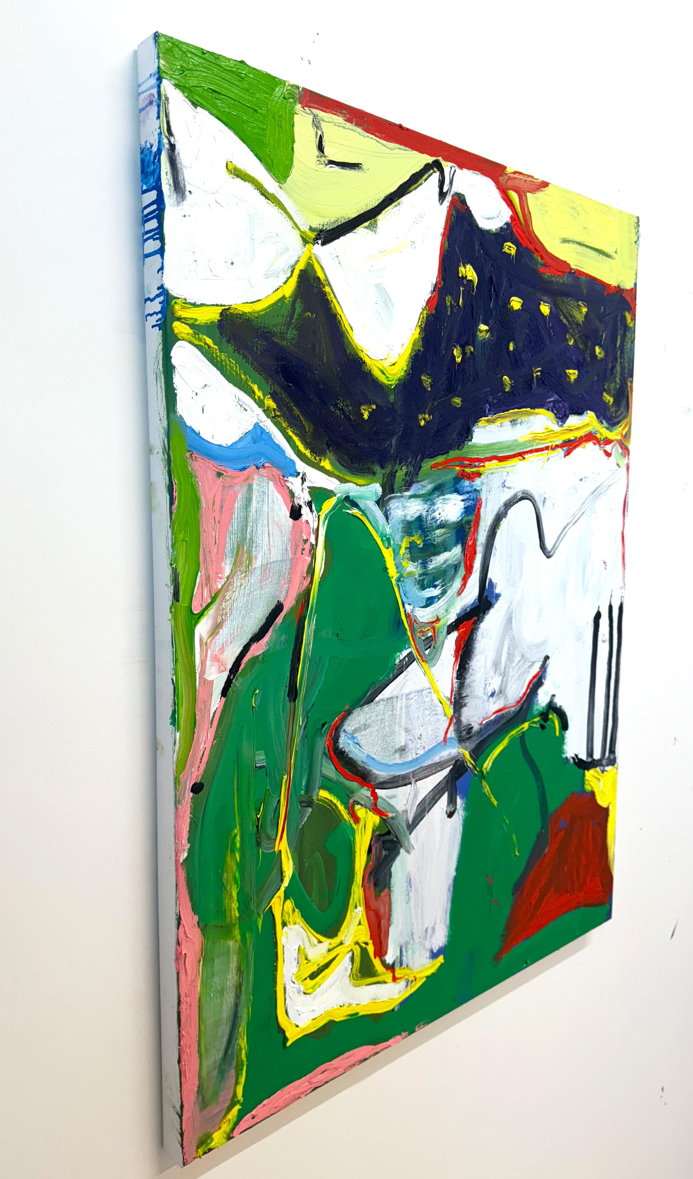 Movimento effervescente, Pittura astratta contemporanea - Painting di Matt Higgins
