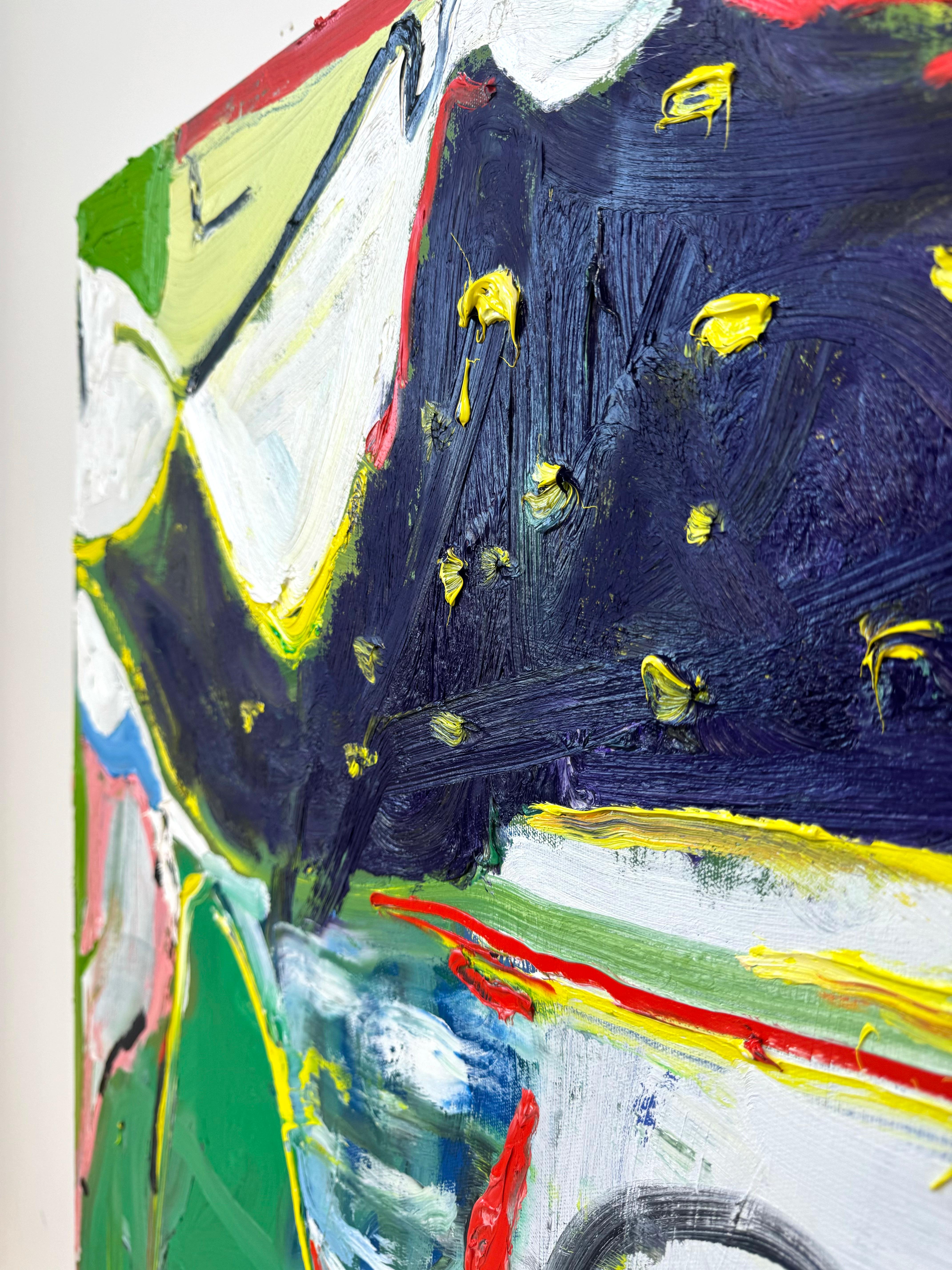 Movimento effervescente, Pittura astratta contemporanea - Painting Contemporaneo di Matt Higgins