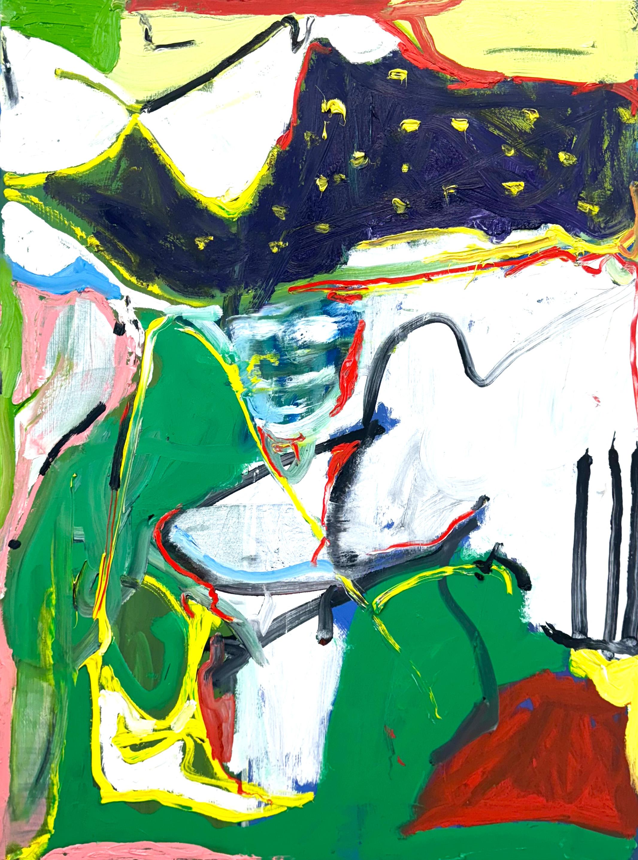Abstract Painting di Matt Higgins - Movimento effervescente, Pittura astratta contemporanea