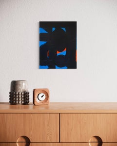 Elusive Orange: Abstract Acrylic Painting on Canvas, Contemporary Art