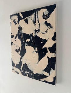 «Rush», pintura abstracta monocromática contemporánea