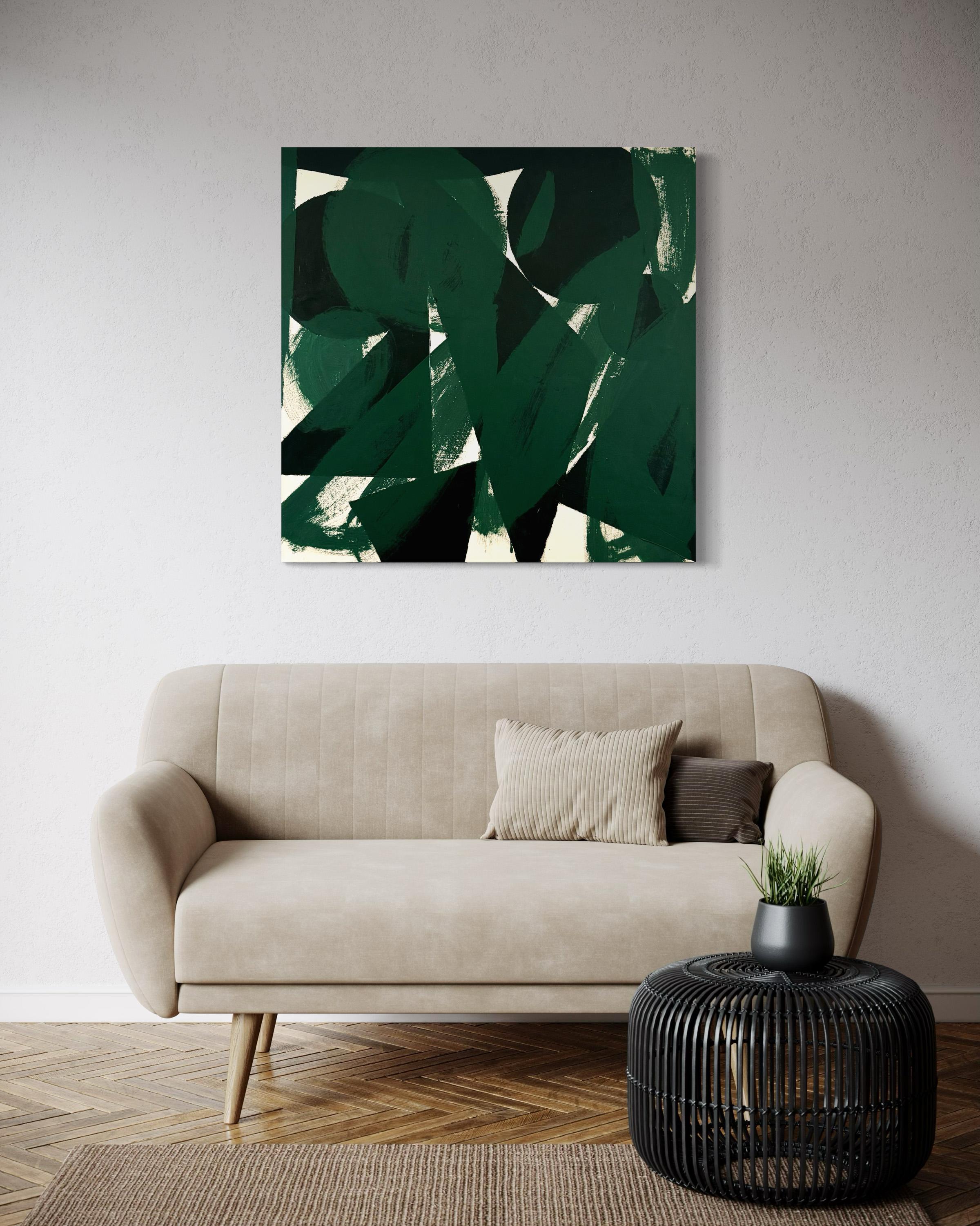 Foglie che cadono, pittura astratta contemporanea - Painting di Matt Higgins