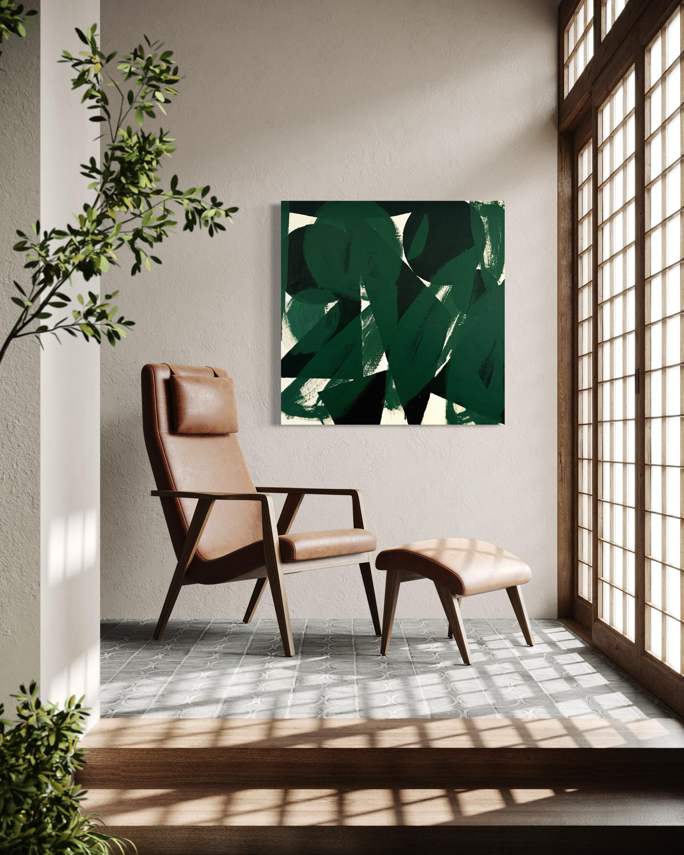 Foglie che cadono, pittura astratta contemporanea - Painting Contemporaneo di Matt Higgins