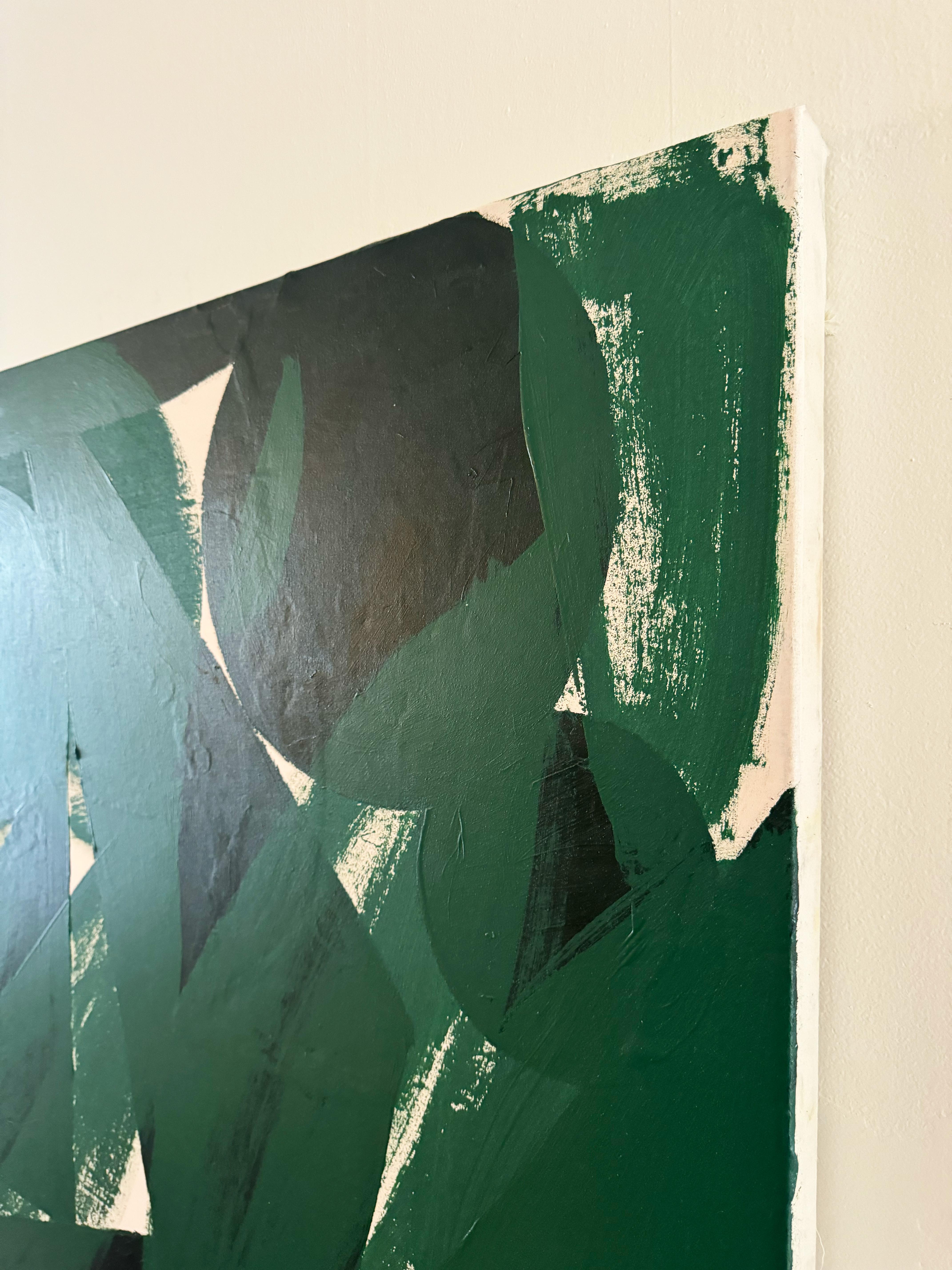Foglie che cadono, pittura astratta contemporanea in vendita 1
