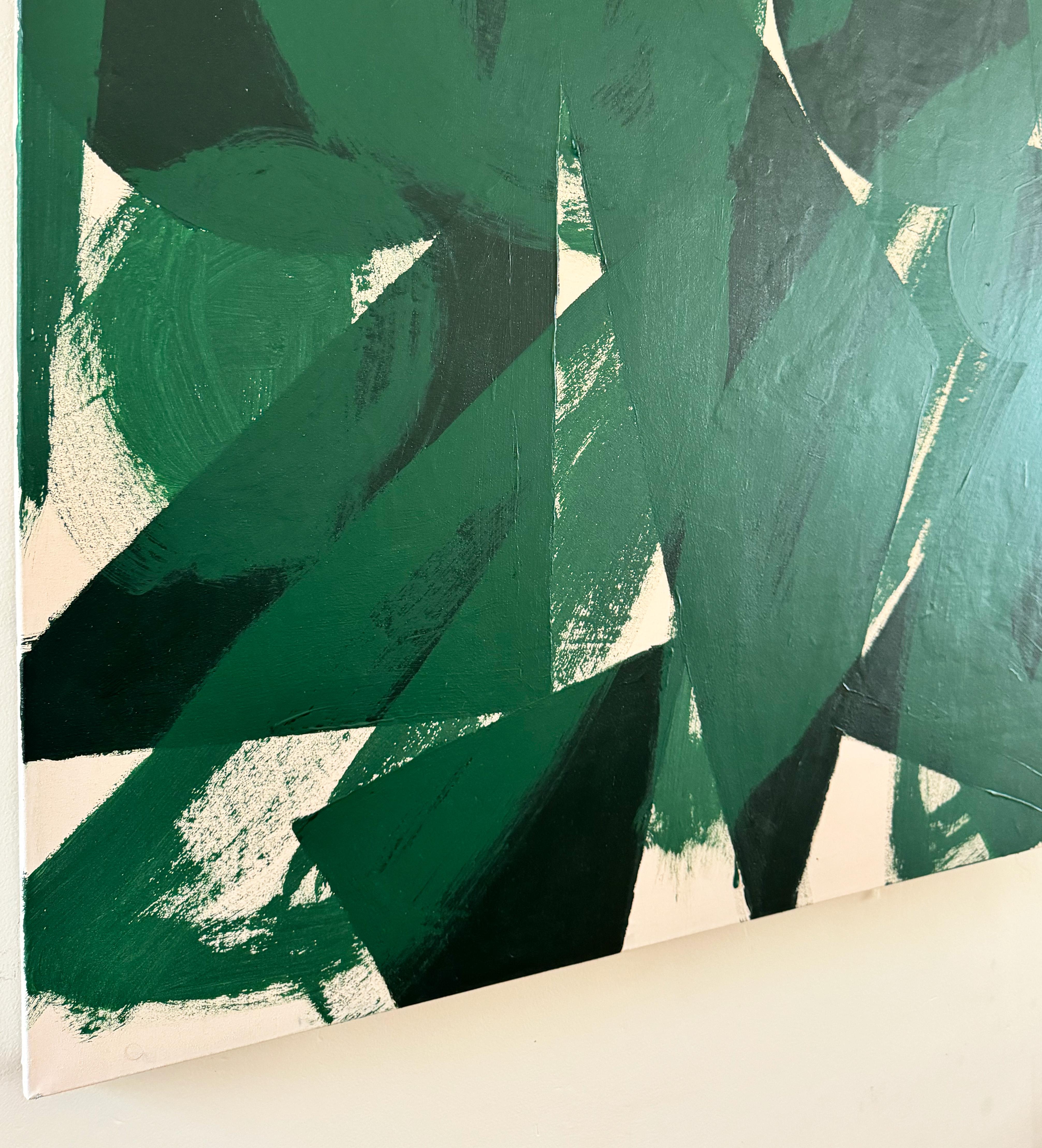 Foglie che cadono, pittura astratta contemporanea in vendita 2