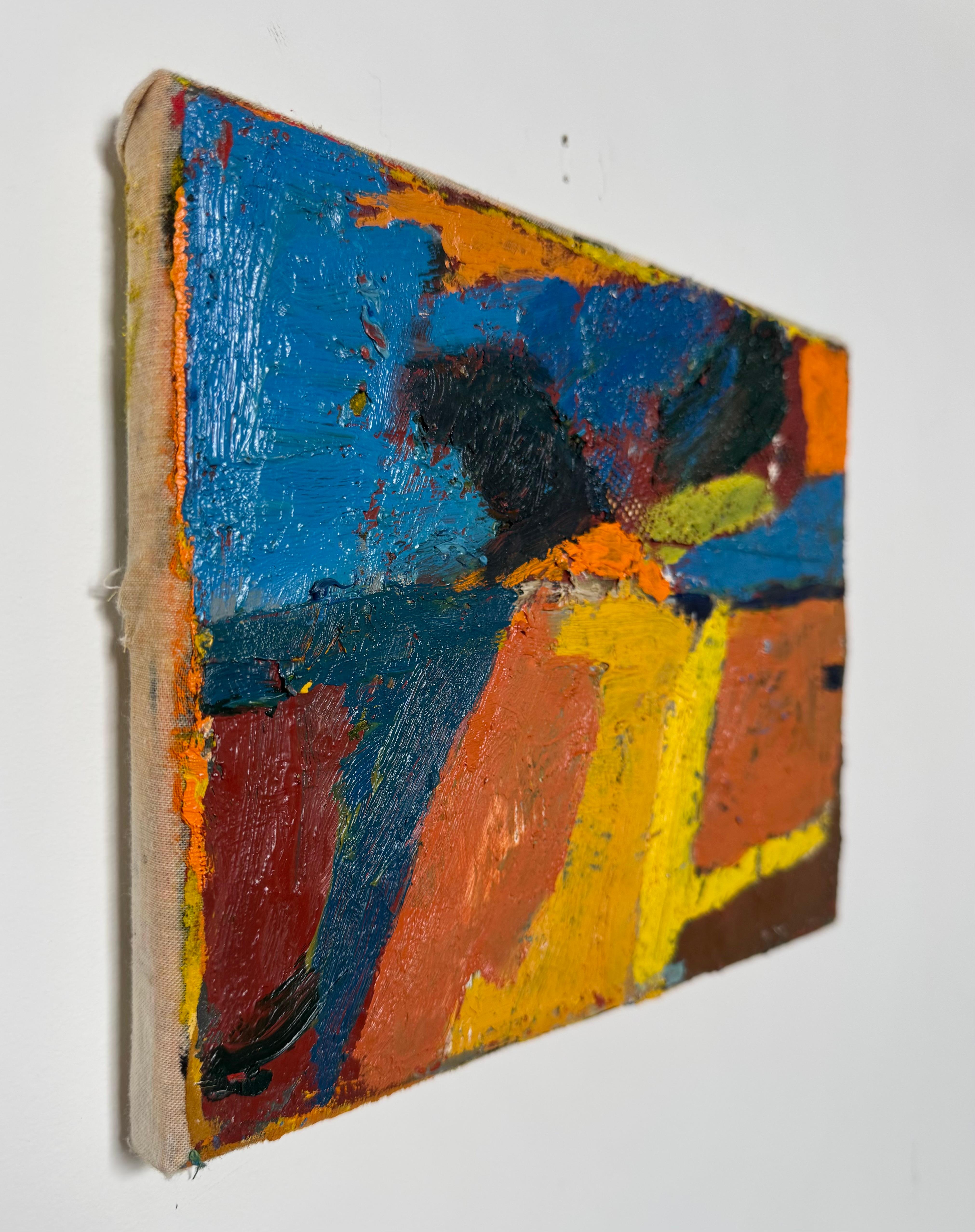 Linea di faglia, pittura astratta contemporanea a tecnica mista - Abstract Painting Nero di Matt Higgins