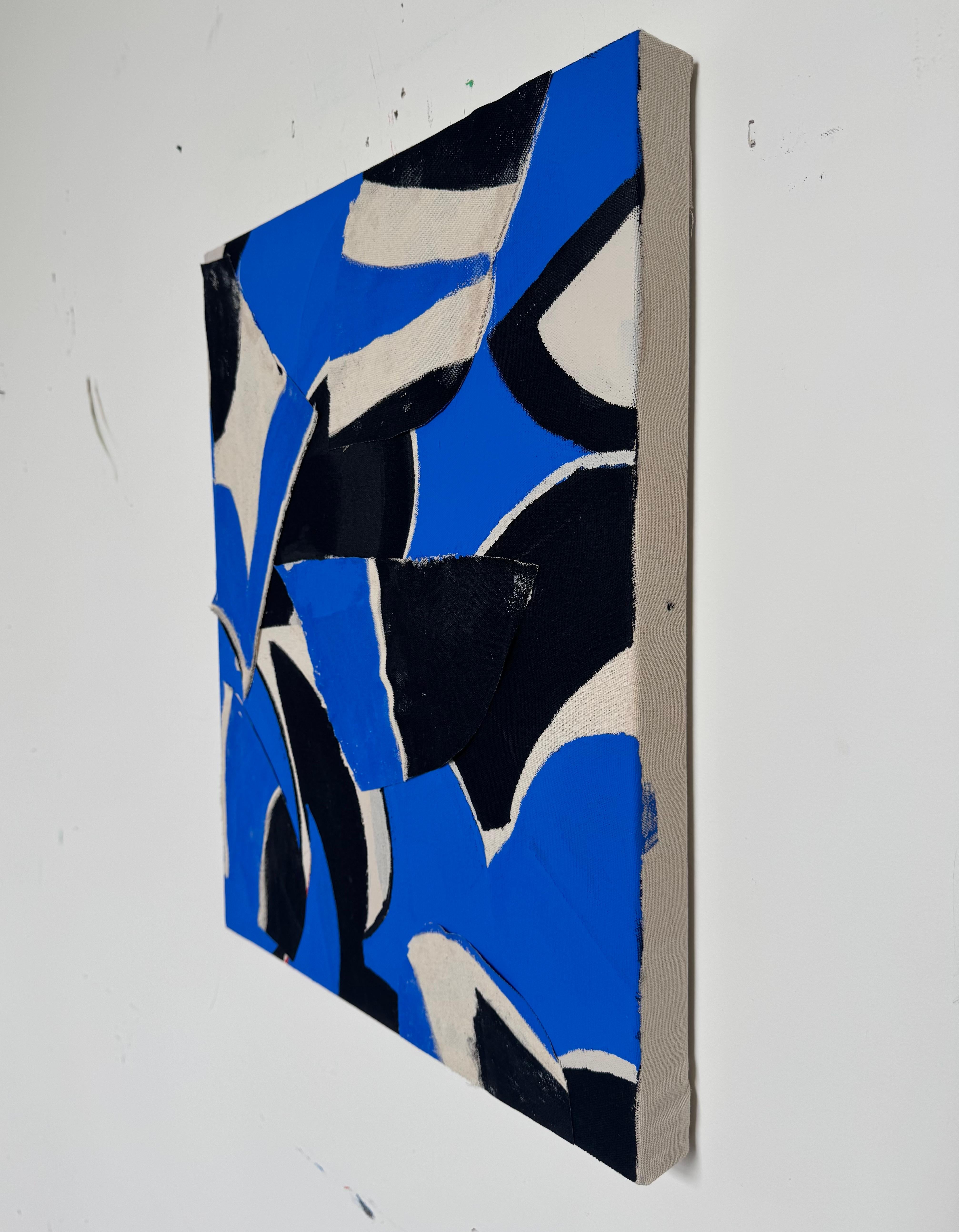 Collage has always been a part of the artist's work. The idea of reusing, recontextualizing, and even resurrecting parts of the painting. From an economic standpoint the materials are being recycled and reused to avoid waste. The desire to reuse