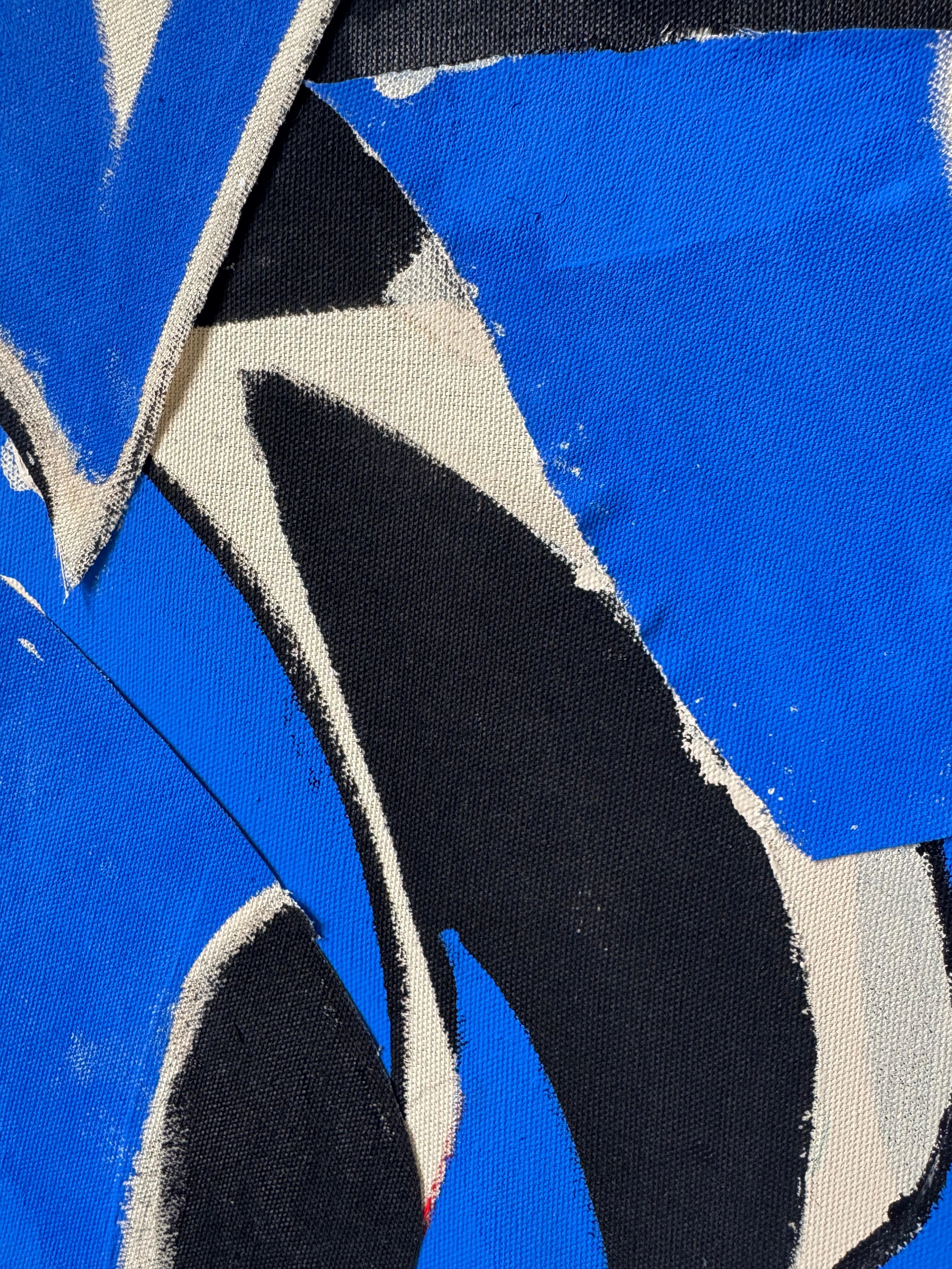 Fold, Contemporary Abstract Collage Painting im Angebot 1