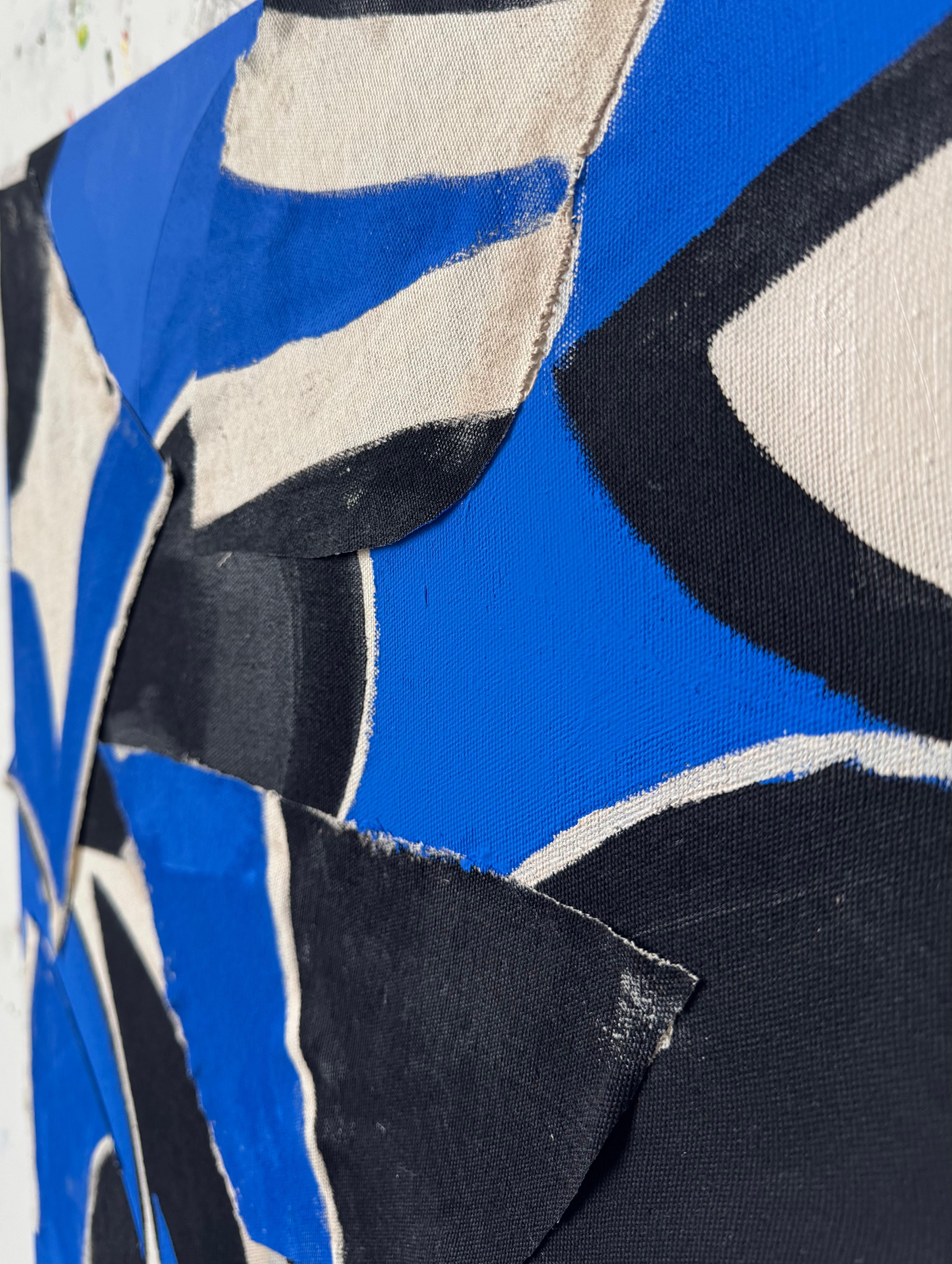 Fold, Contemporary Abstract Collage Painting im Angebot 2