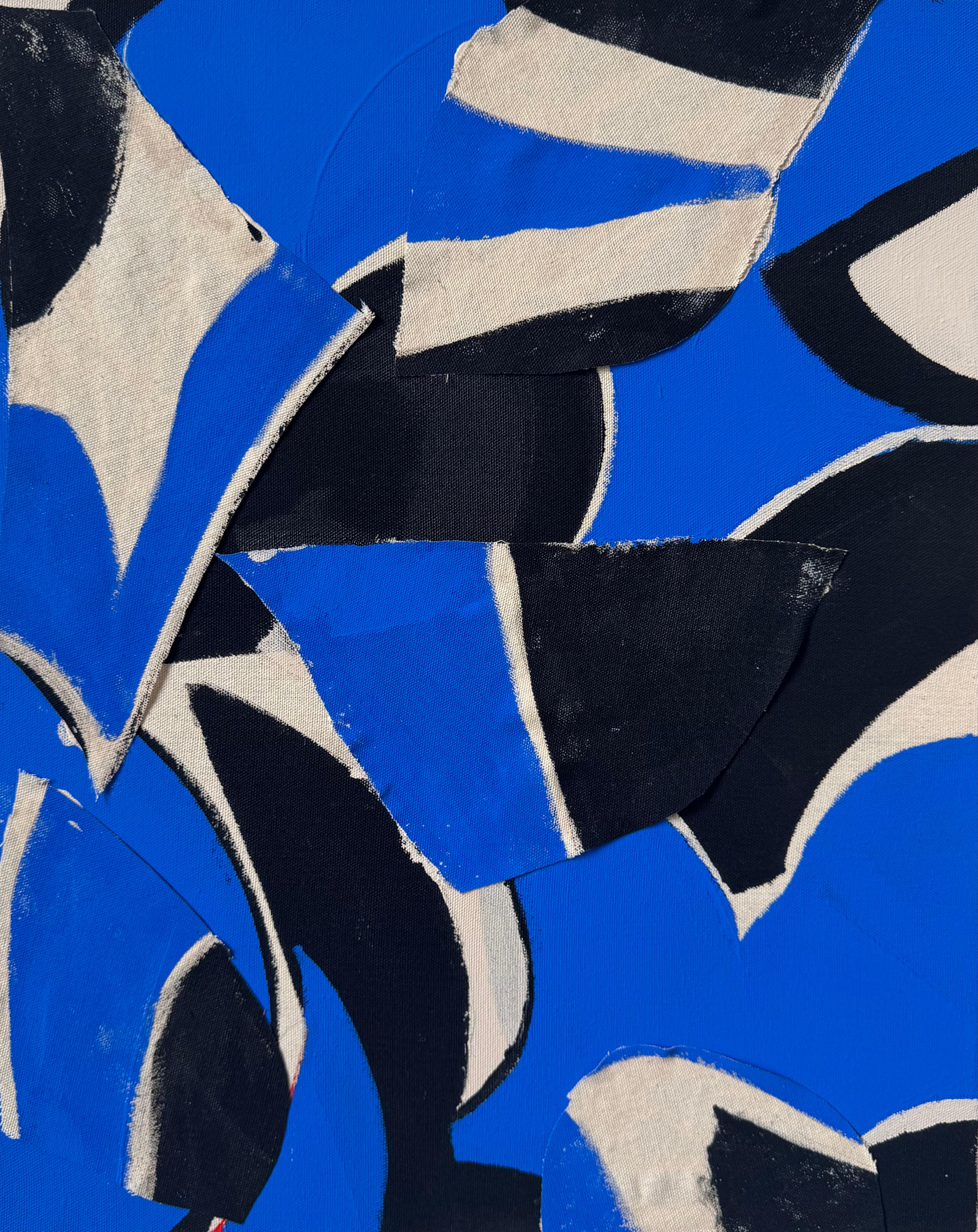 Fold, Contemporary Abstract Collage Painting