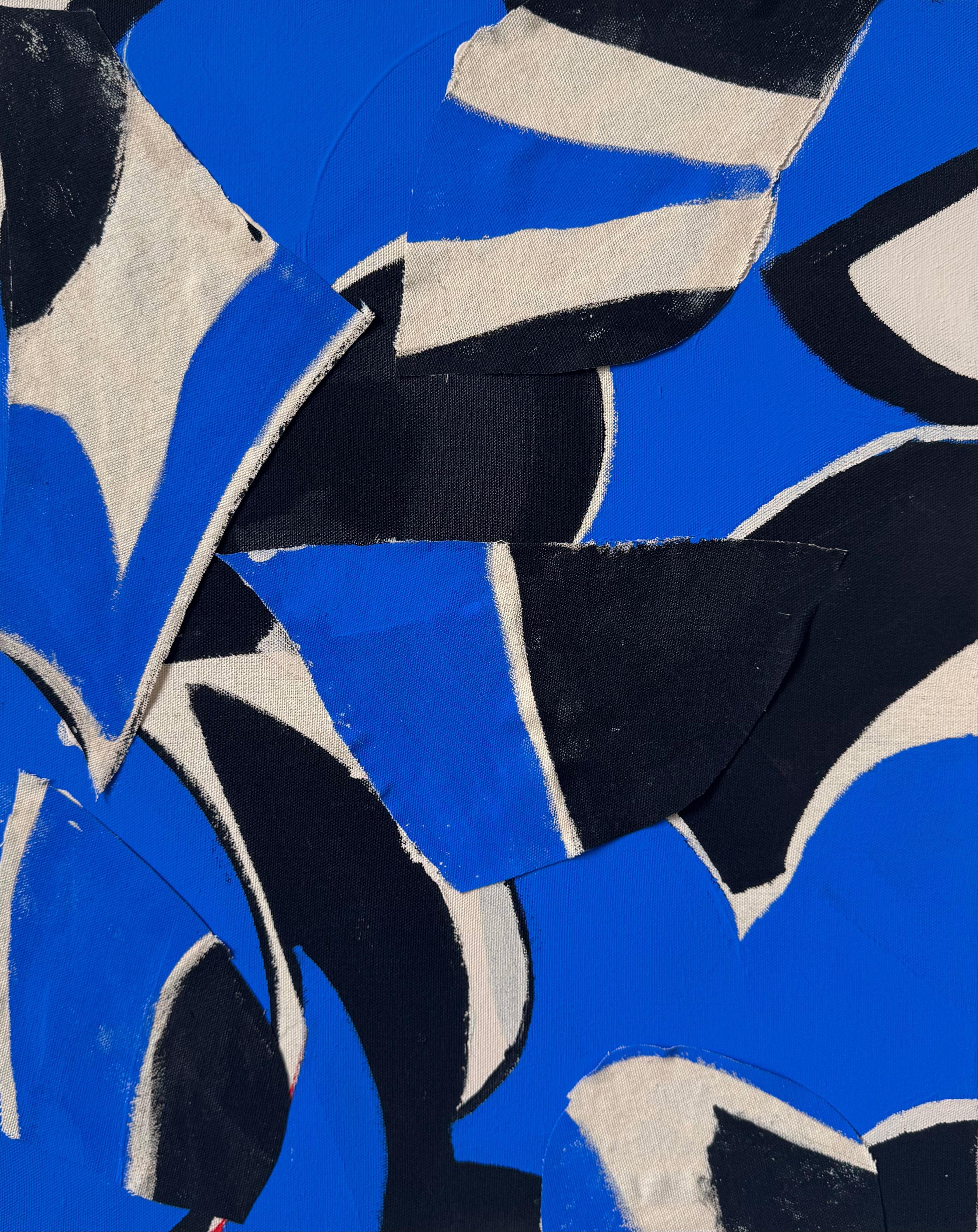 Matt Higgins Abstract Painting - Fold, Contemporary Abstract Collage Painting