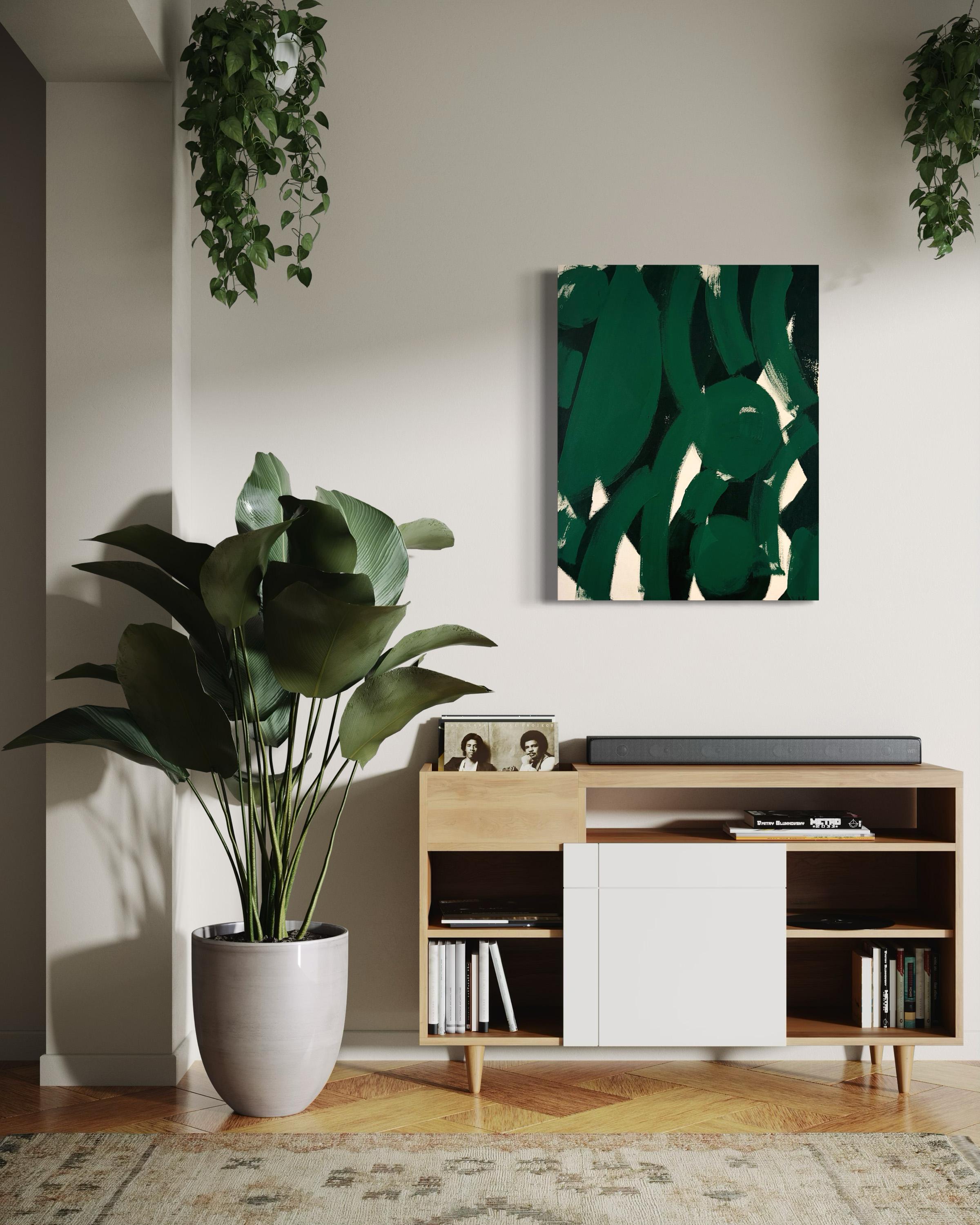 Danza della foresta, Pittura astratta contemporanea - Painting Moderno di Matt Higgins