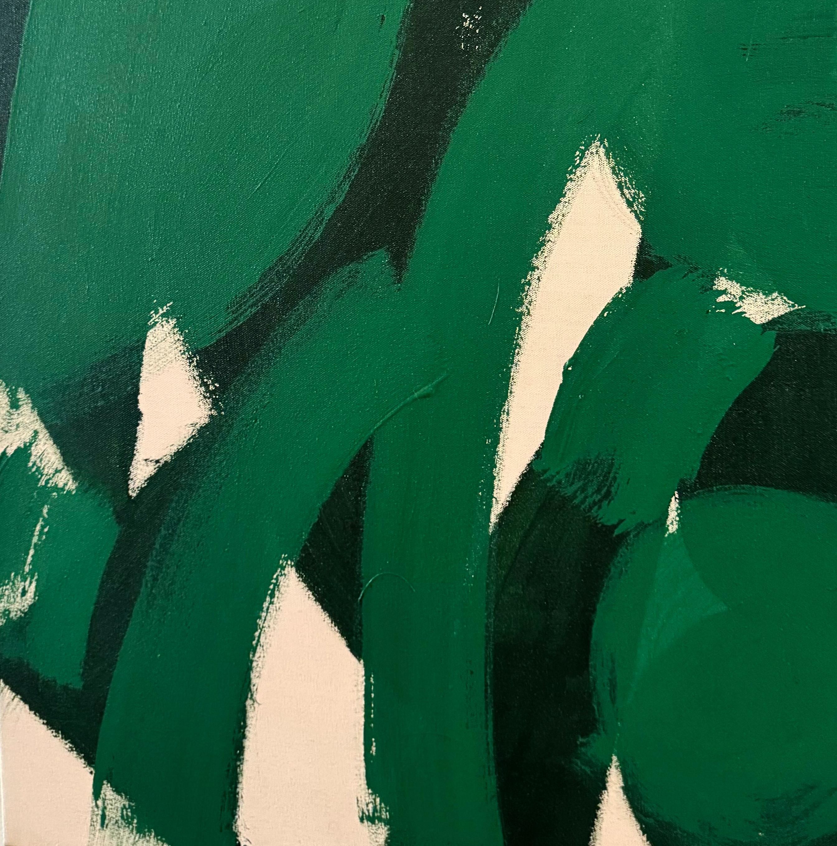 Danza della foresta, Pittura astratta contemporanea - Abstract Painting Nero di Matt Higgins