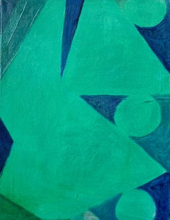 Bufón, pintura abstracta geométrica contemporánea