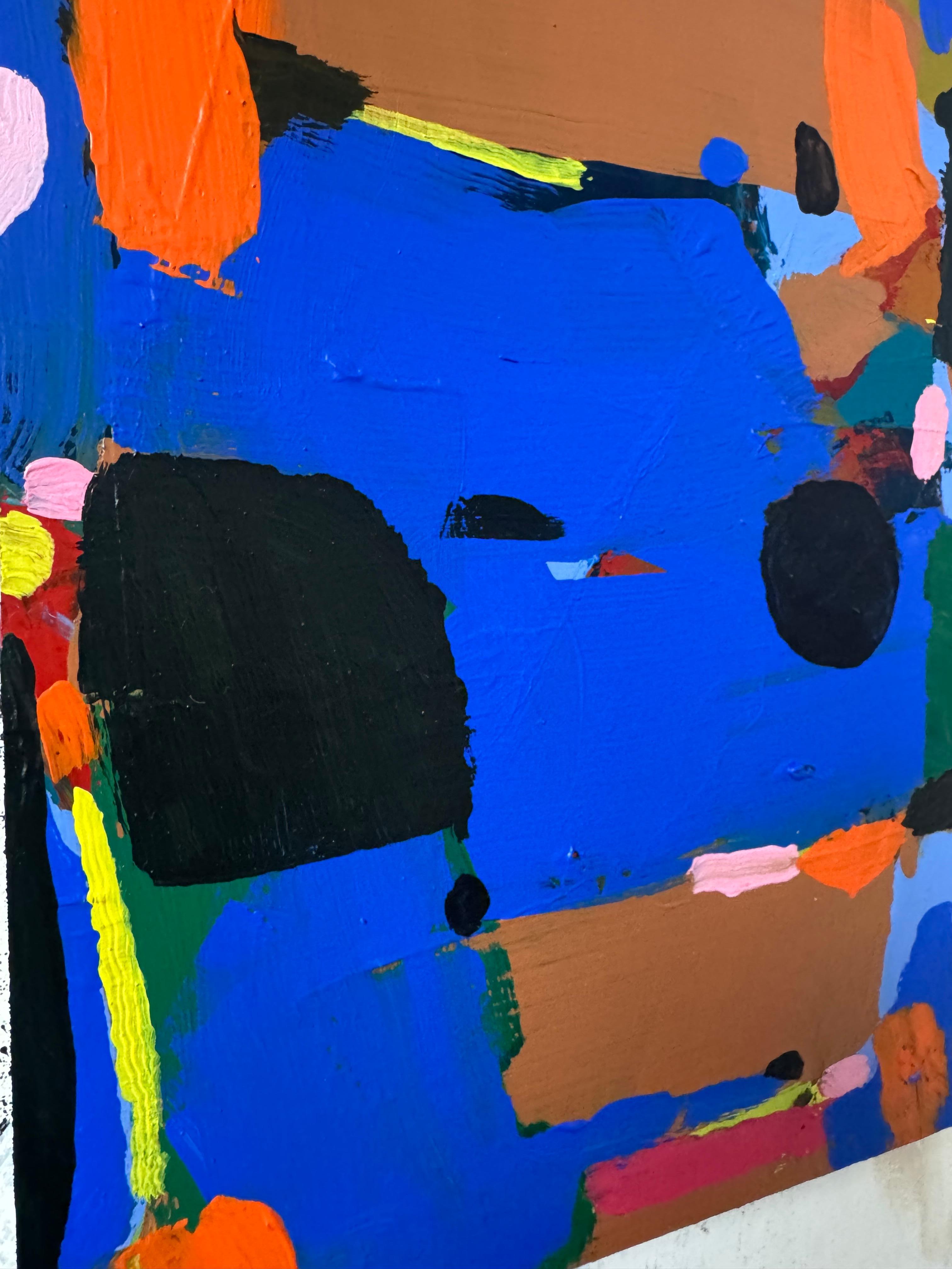 Jubiläum, Zeitgenössische abstrakte Malerei (Blau), Abstract Painting, von Matt Higgins