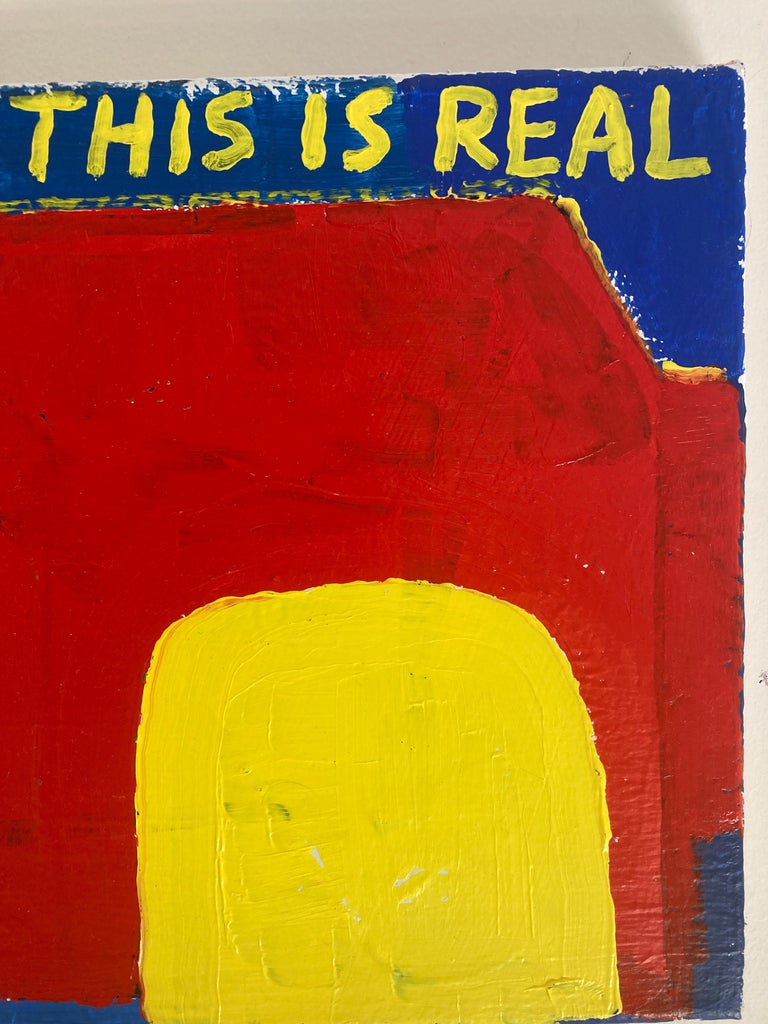 Matt Higgins None Of This Is Real, Contemporary Text Painting For Sale at 1stDibs